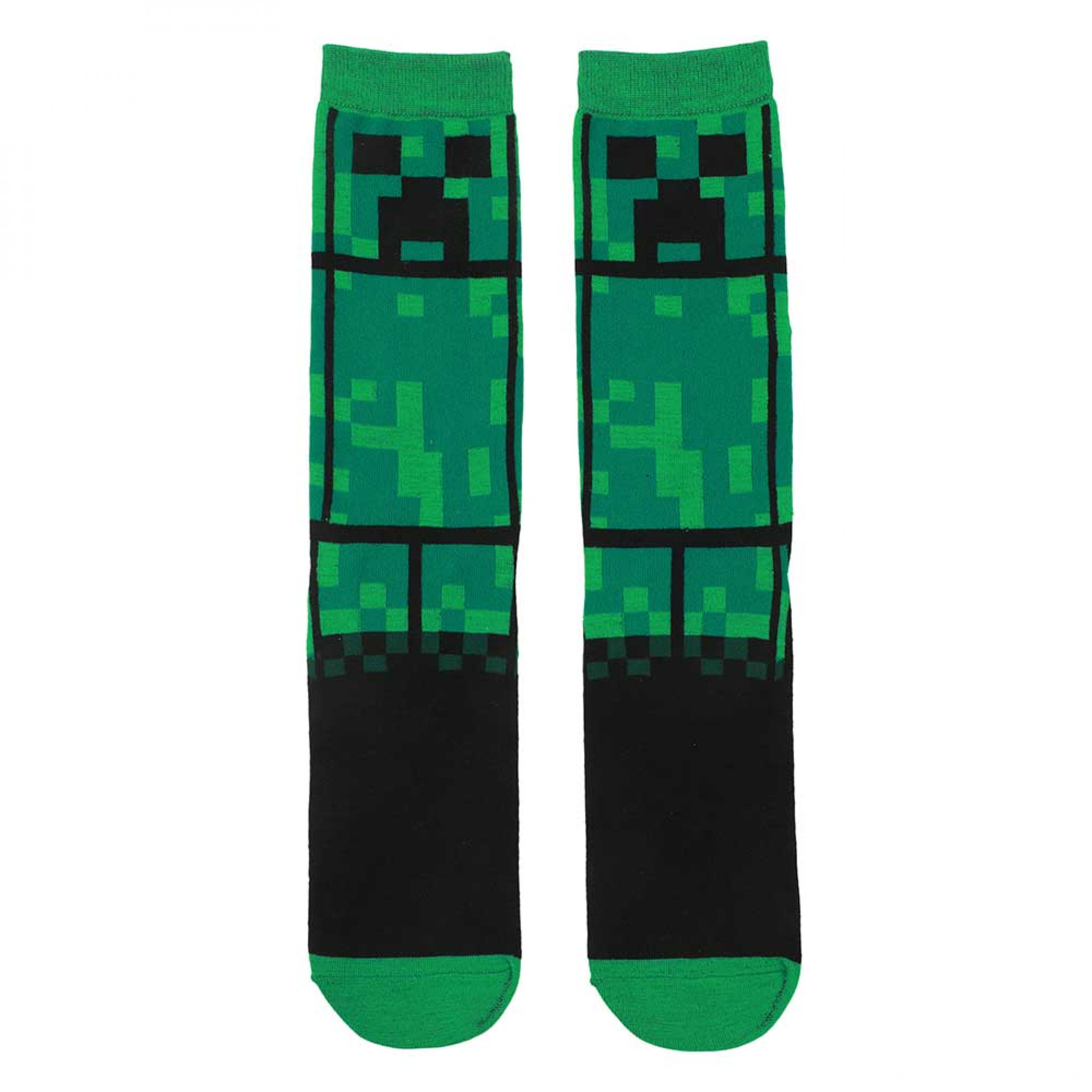 Minecraft Creeper 360-Print Socks