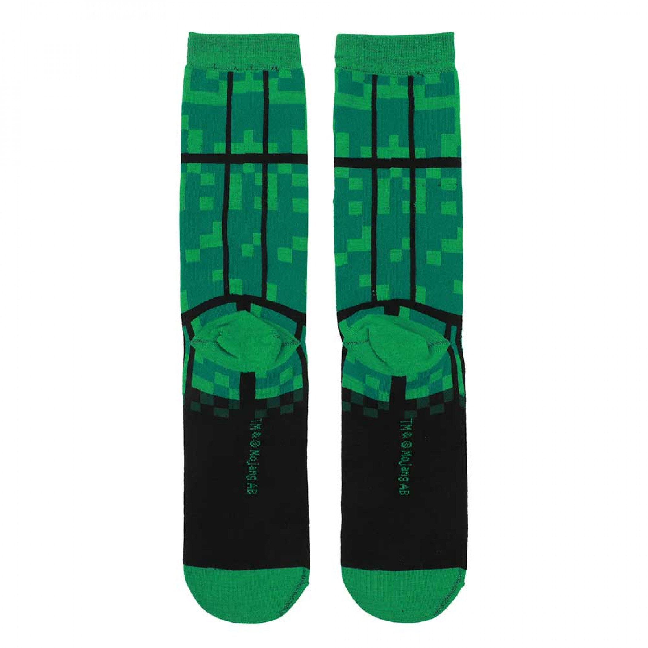 Minecraft Creeper 360-Print Socks