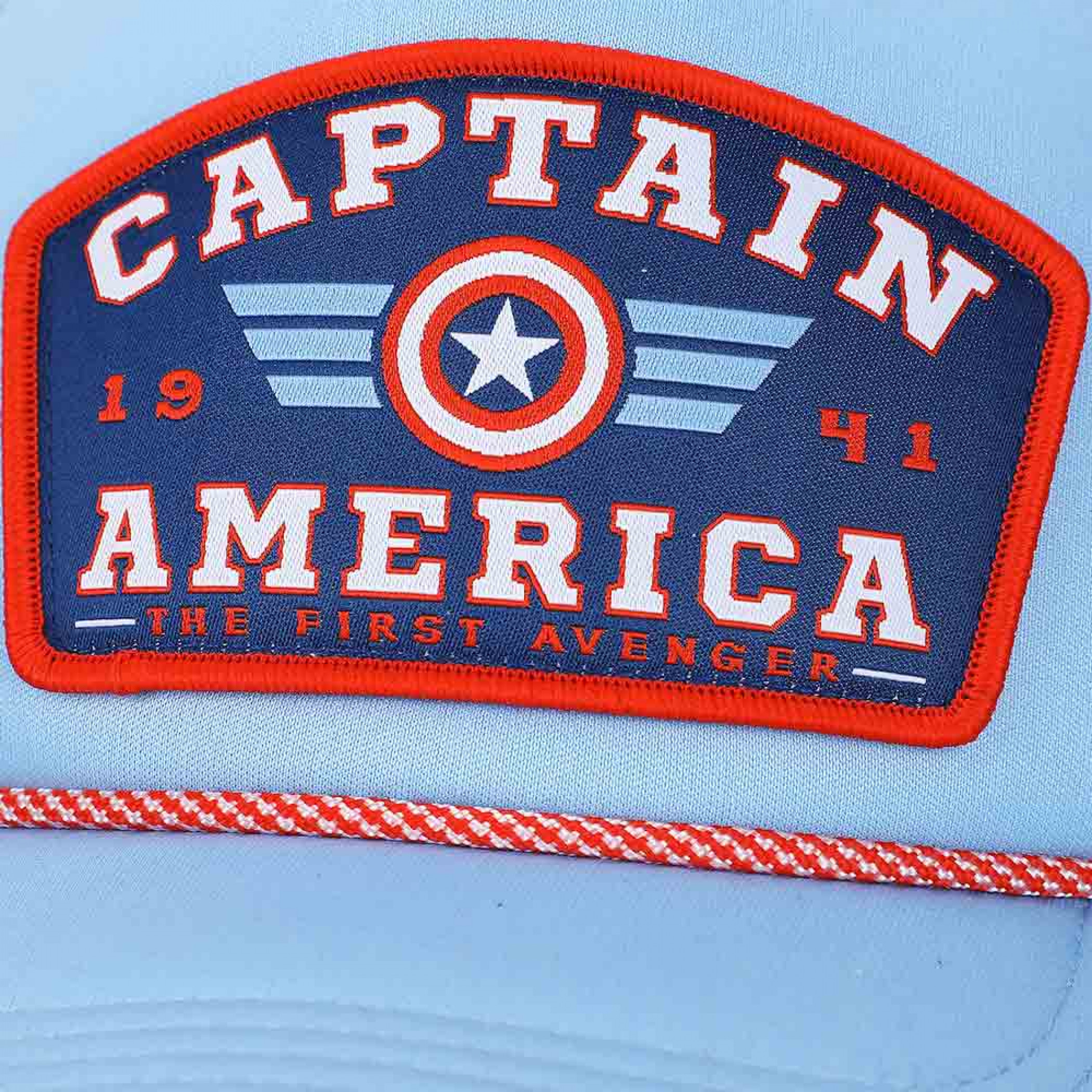 Captain America Woven Label Foam Trucker Hat