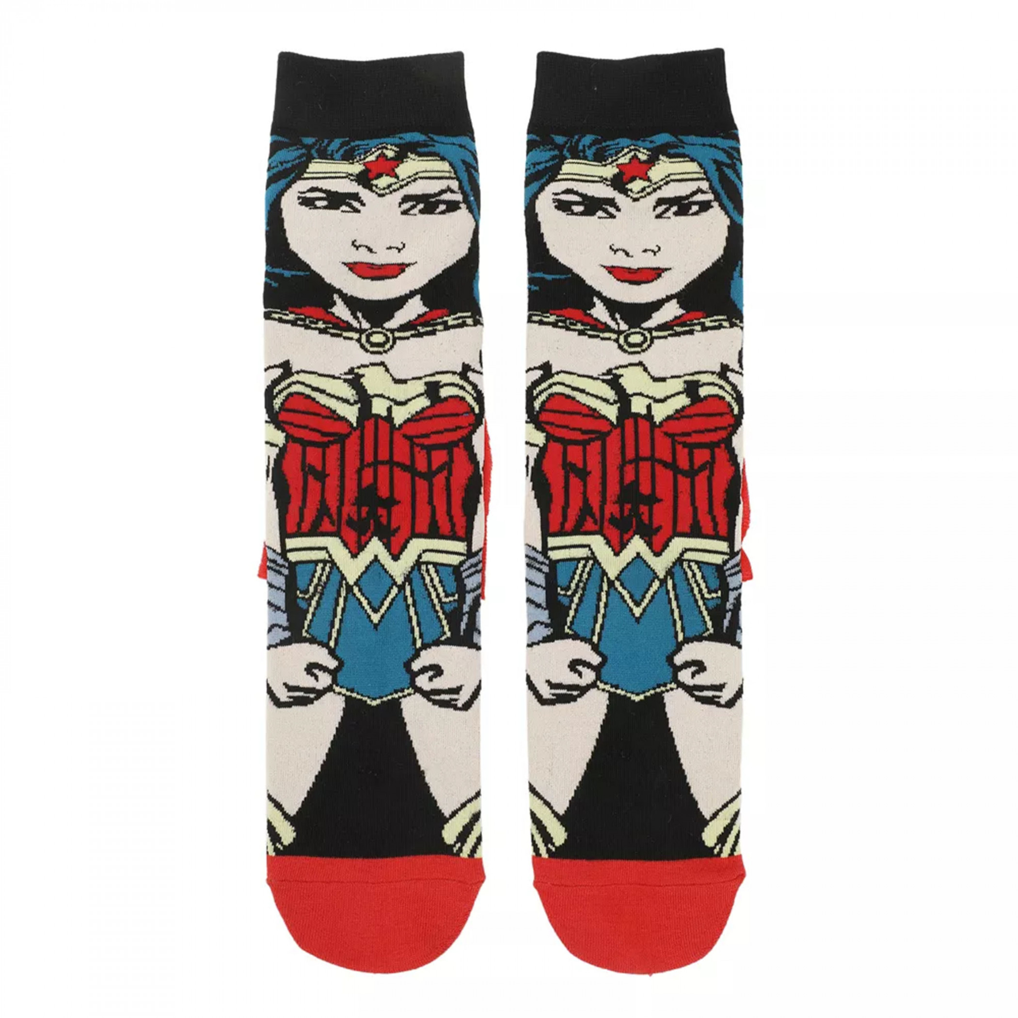 Wonder Woman 360-Print Socks with Cape