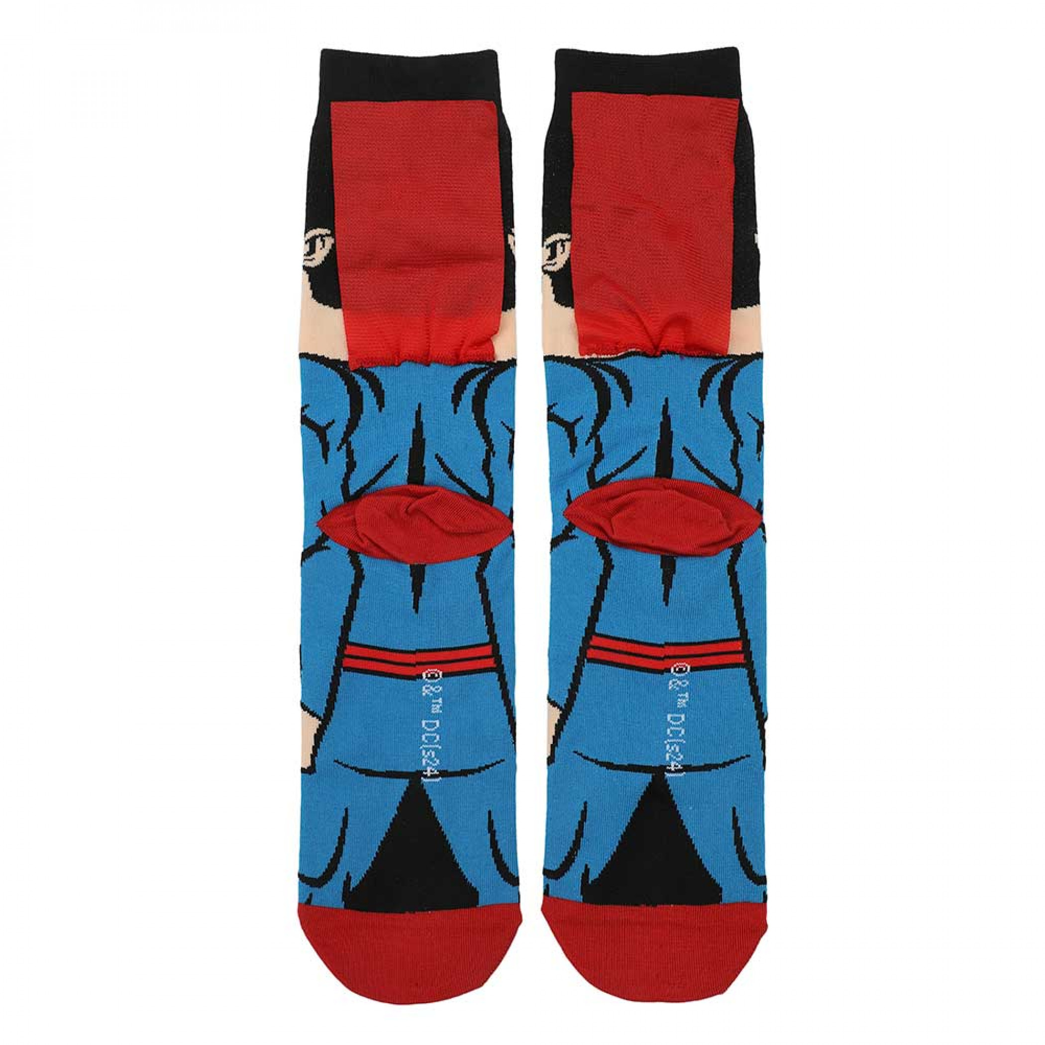 Superman Rebirth 360-Print Crew Socks with Cape