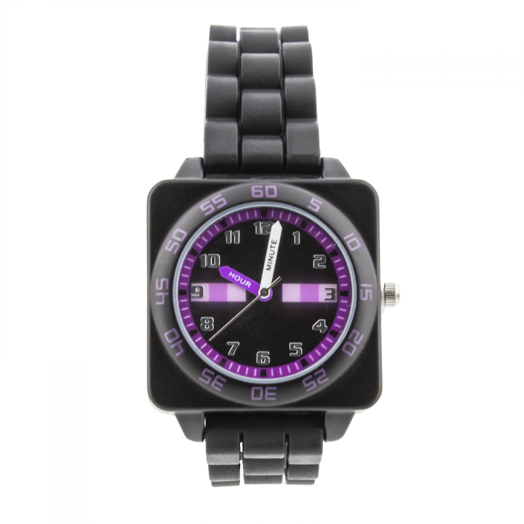 Minecraft Enderman Time Teacher Analog Watch with Rubber Strap