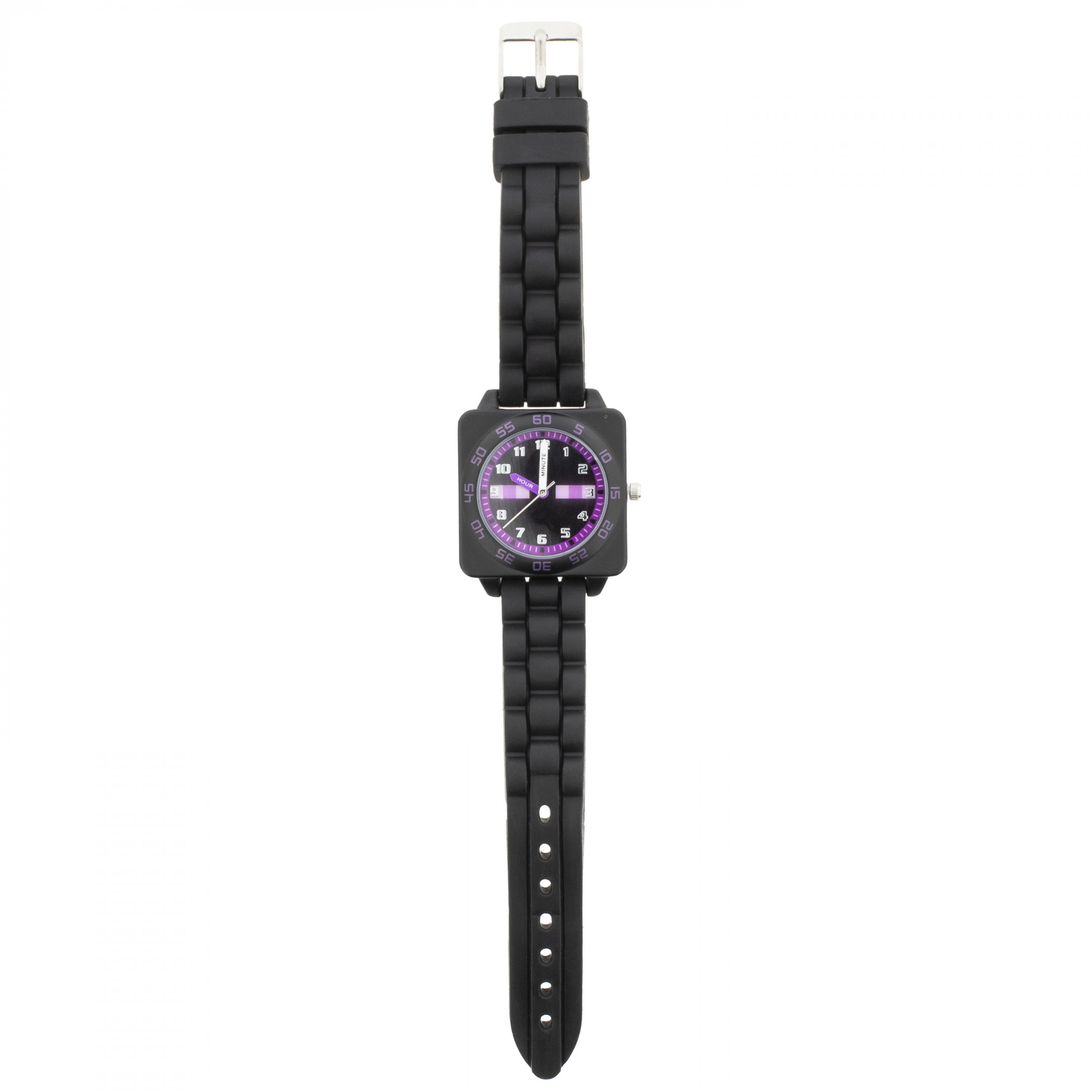 Minecraft Enderman Time Teacher Analog Watch with Rubber Strap