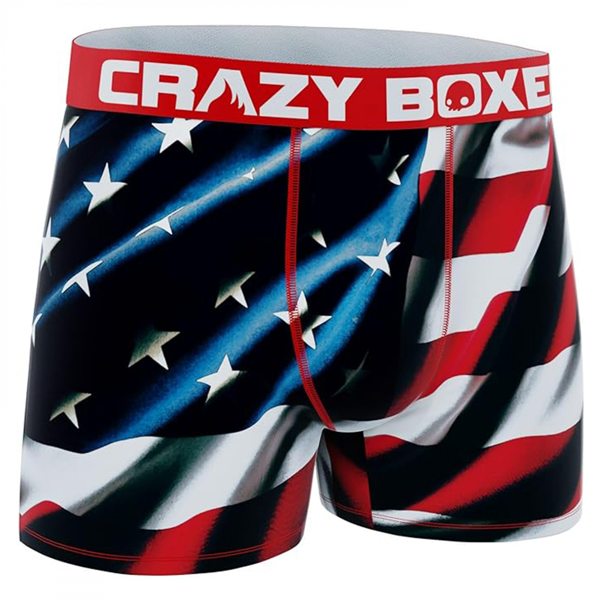 American Flag Patriotic Boy's Boxer Briefs