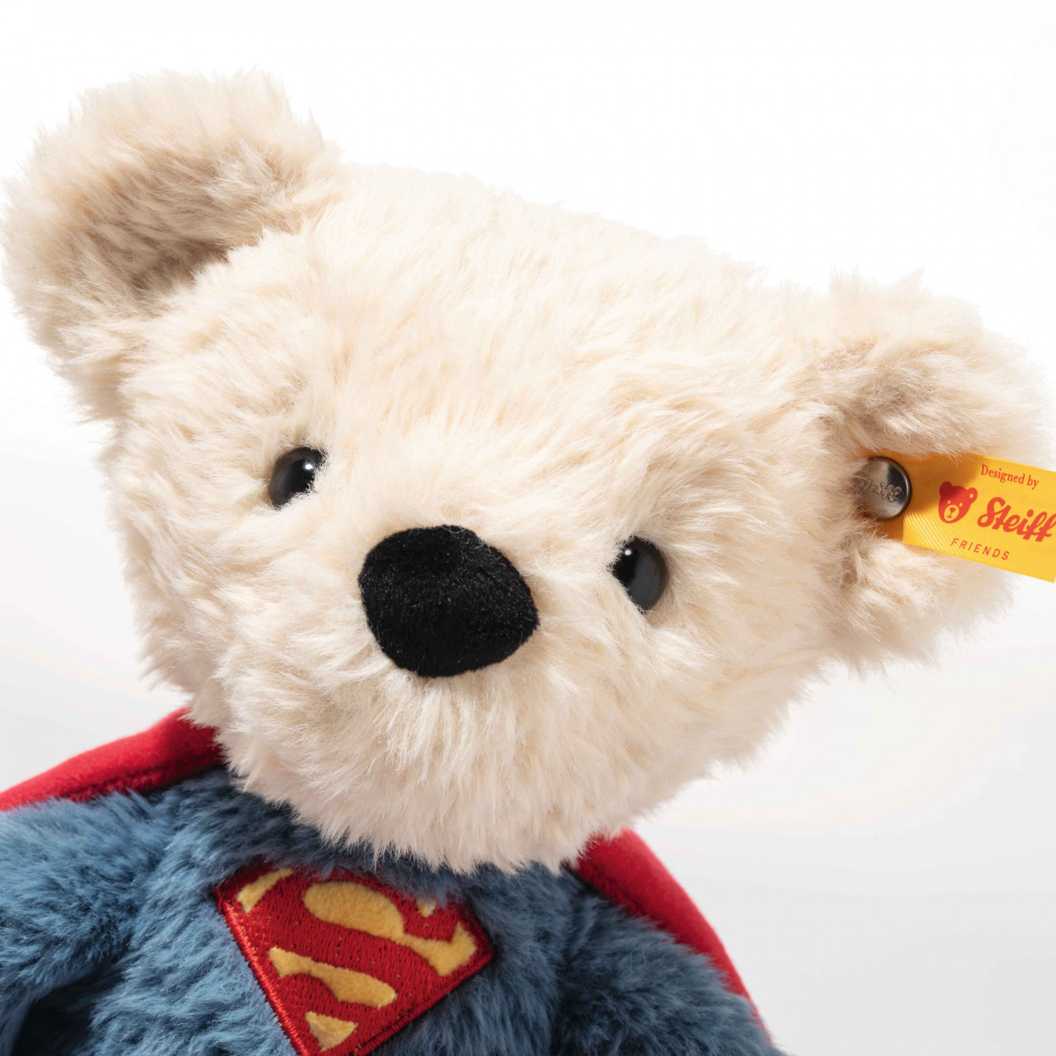 Steiff スーパーマン テディベア Superman Hand-Made Teddy Bear by Steiff - SuperHeroStuff