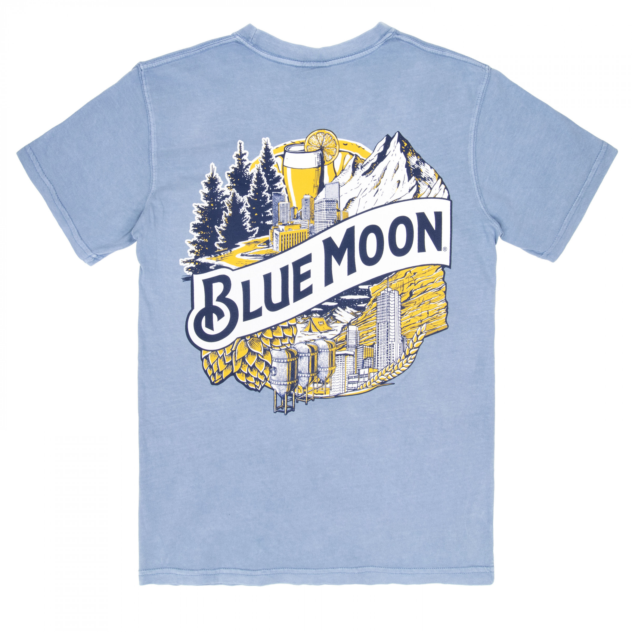 Blue Moon Wheat Premium Super Soft Heavyweight Front Pocket Back
