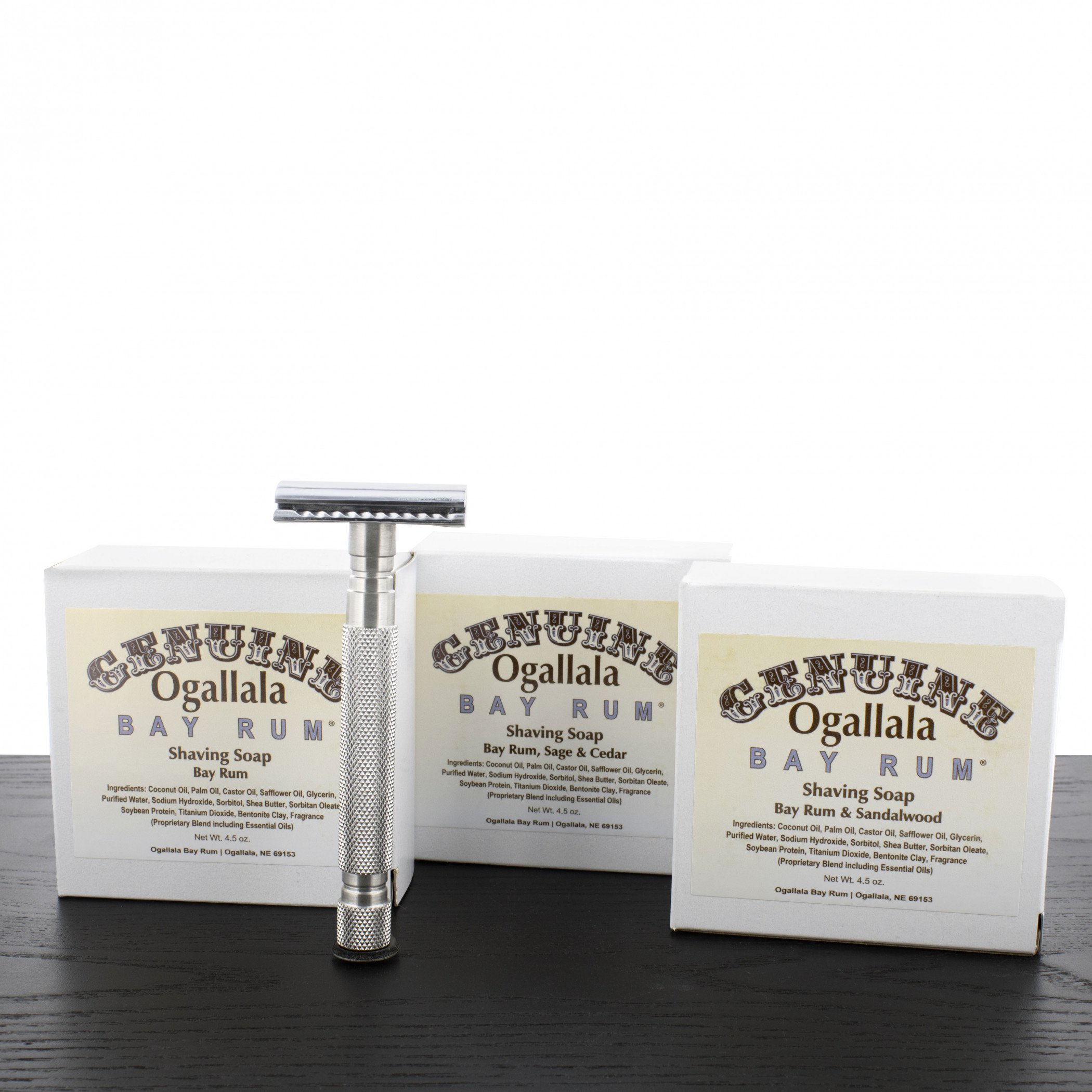 Product image 0 for WCS Exclusive Ogallala Soap Sampler with Stainless Steel Safety Razor