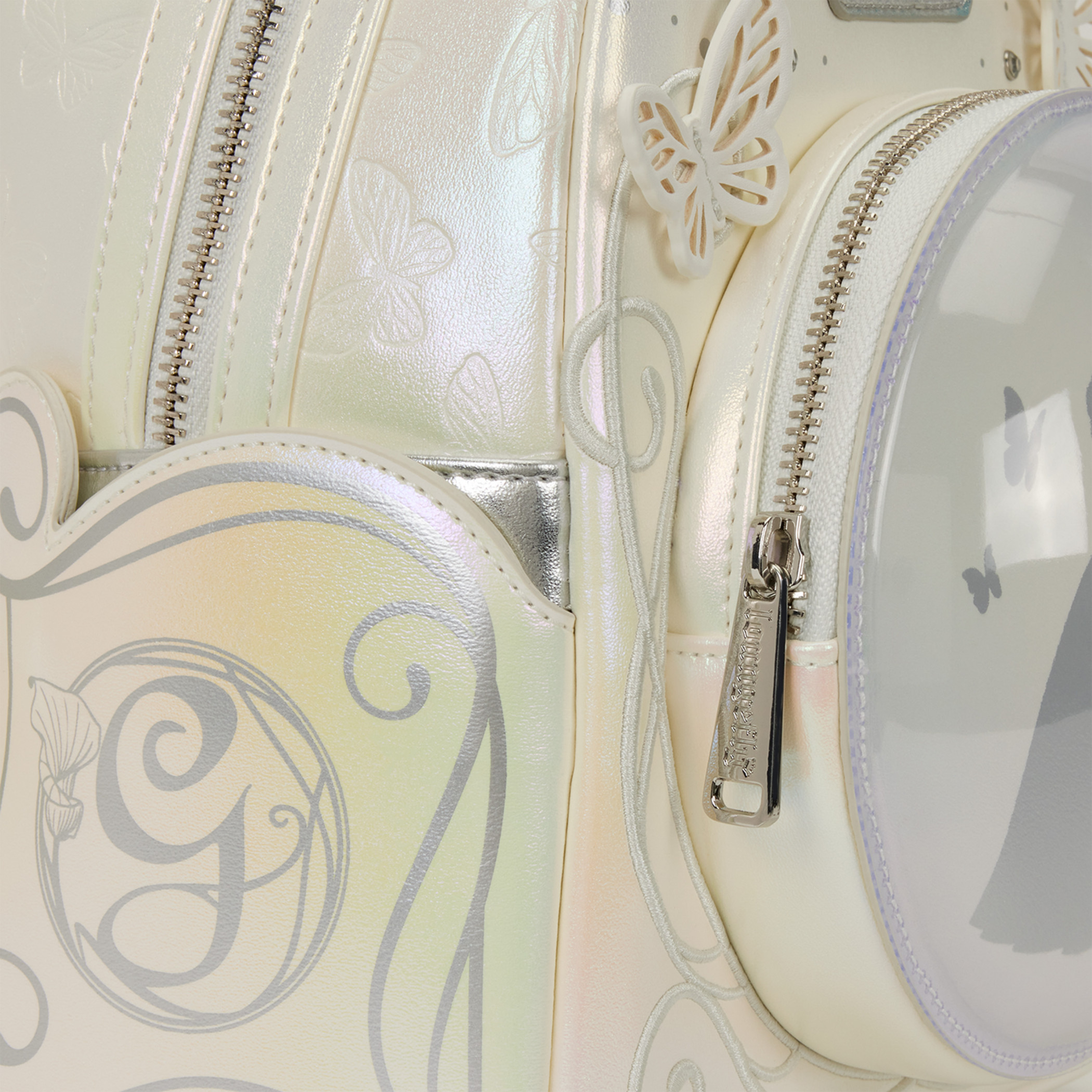 Loungefly Iridescent White Wicked Butterfly Mini Backpack Add a little magic to your everyday ?? Our BAM! Exclusive  main image 3