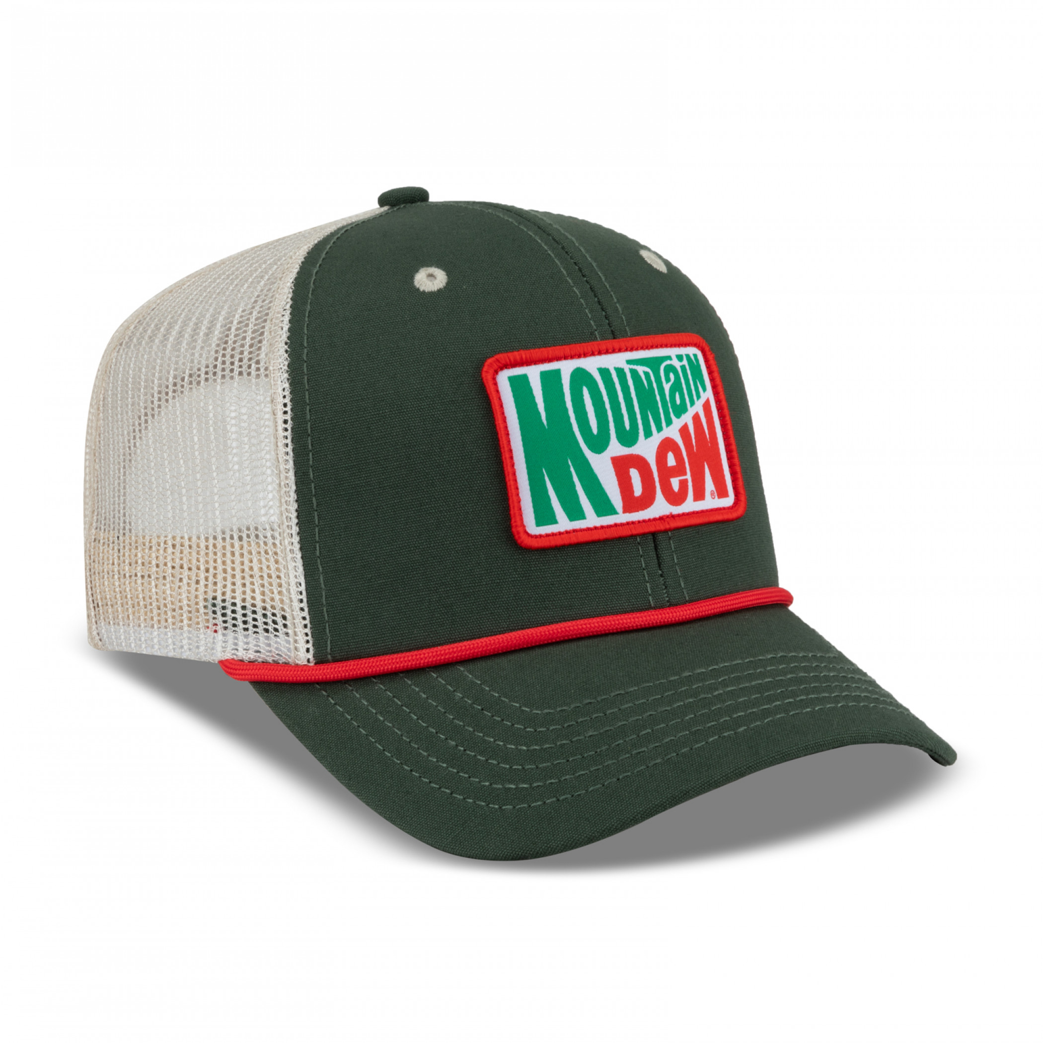 Mountain Dew Vintage Logo Patch Washed Canvas Hat - WearYourBeer