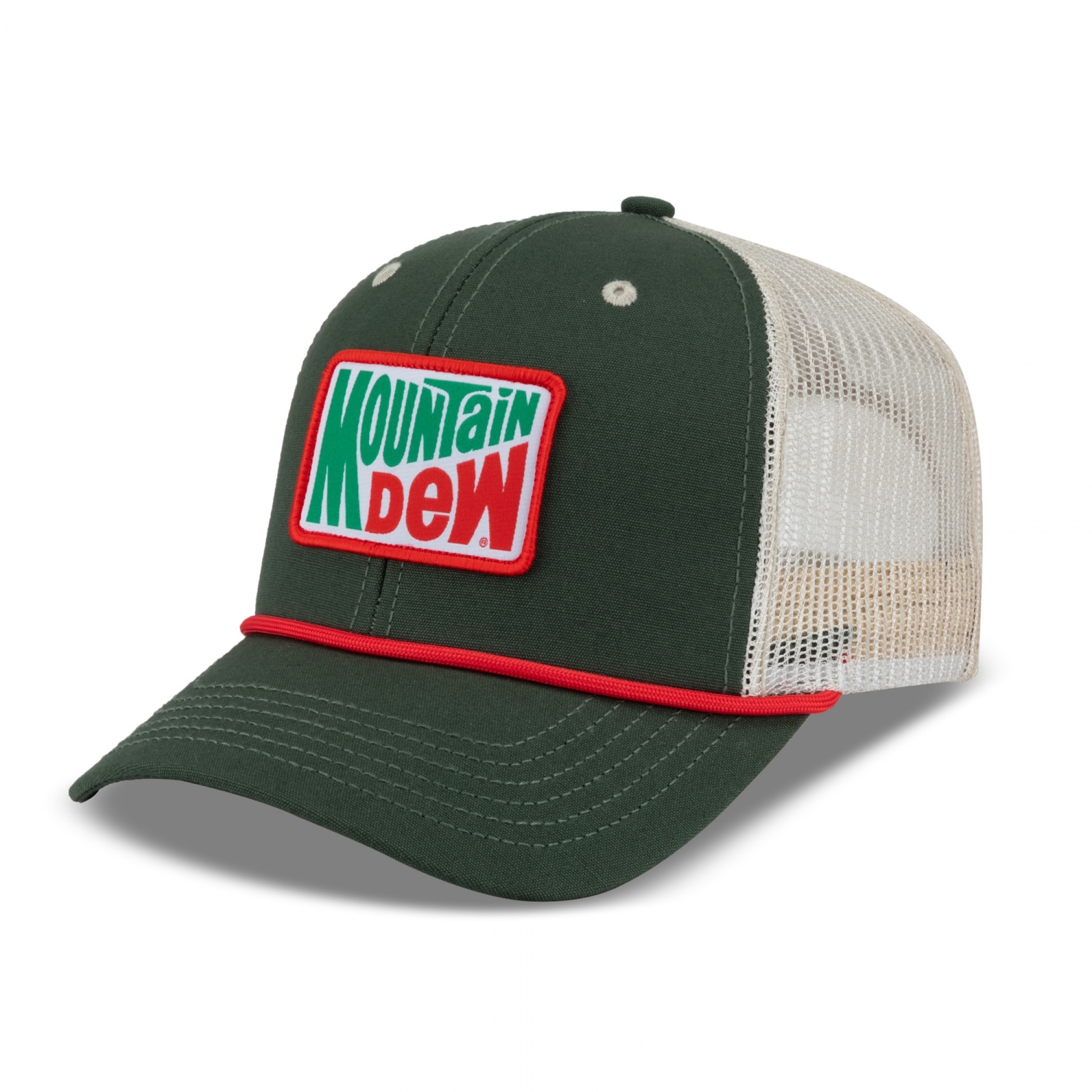 Mountain Dew Vintage Logo Patch Washed Canvas Hat - WearYourBeer