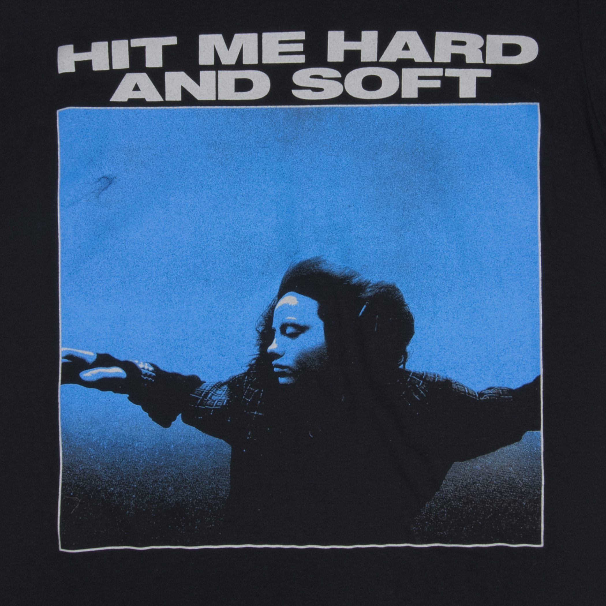 や*ん様 HIT ME HARD AND SOFT BillieEilish T Billie Eilish Hit Me Hard And Soft Blue Lines T-Shirt Black