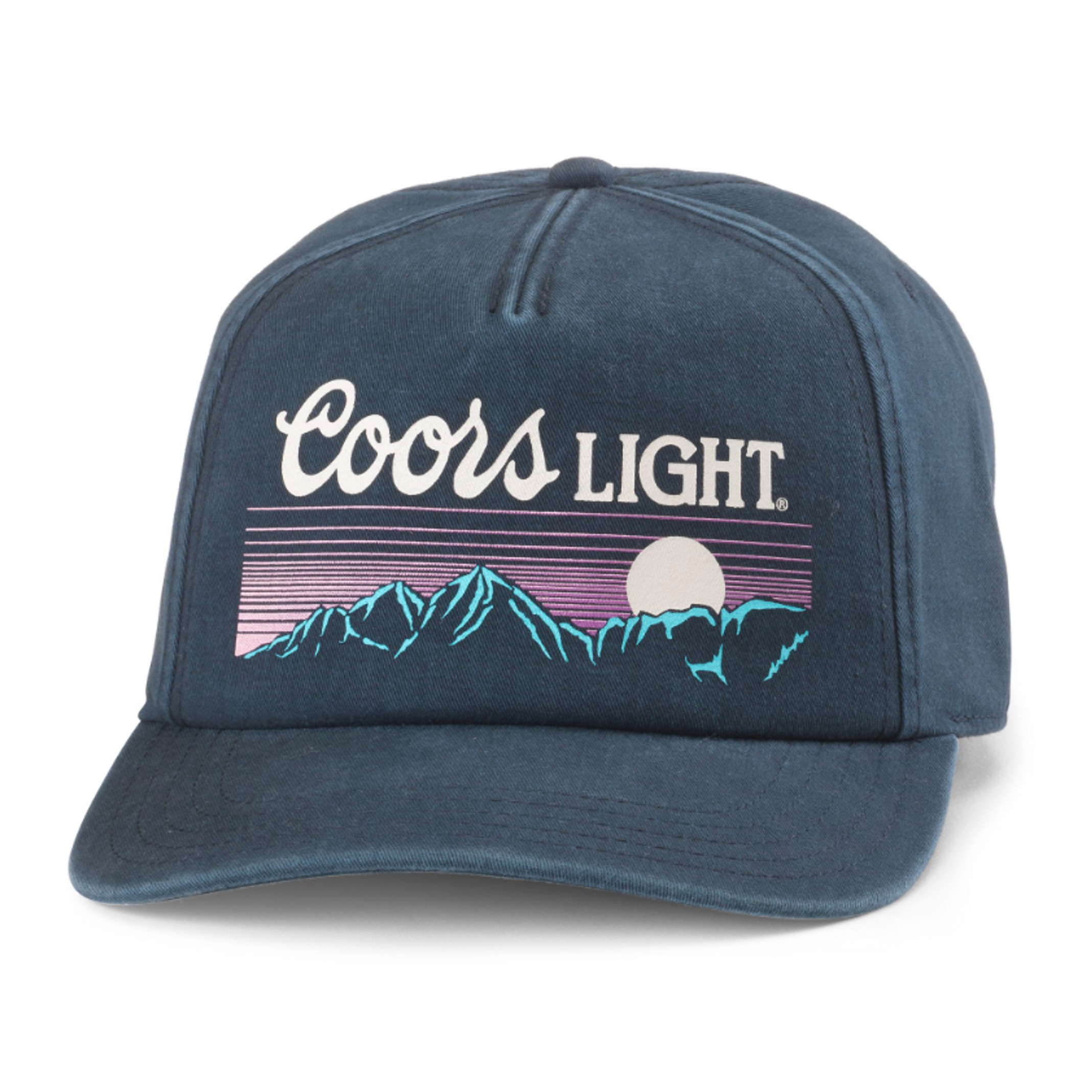 Coors Light Mountain Sunset Denim Walker Adjustable Hat - WearYourBeer