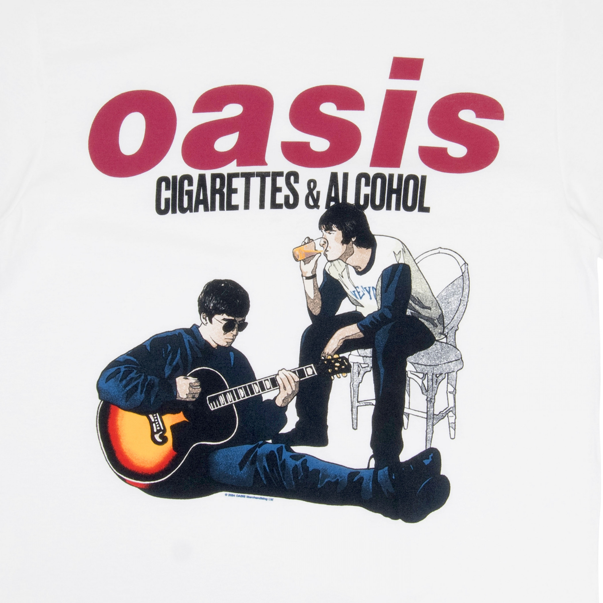 ★OASIS★Cigarettes & Alcohol★72H限定Ｔシャツ★Ｍ Oasis Cigarettes and Alcohol T-Shirt - WearYourBeer