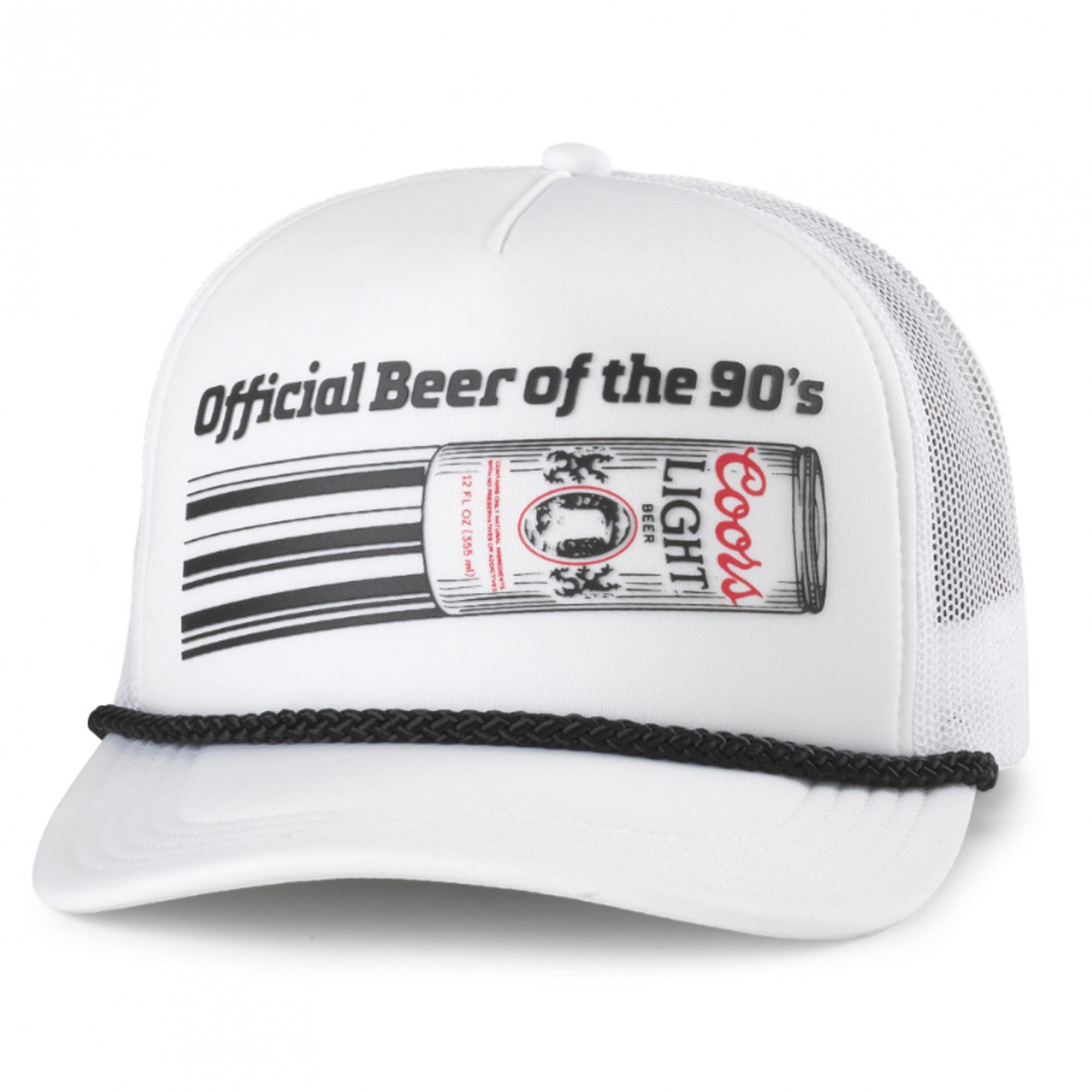 Coors Light Official Beer of the 90's Roscoe Foamy Adjustable Hat