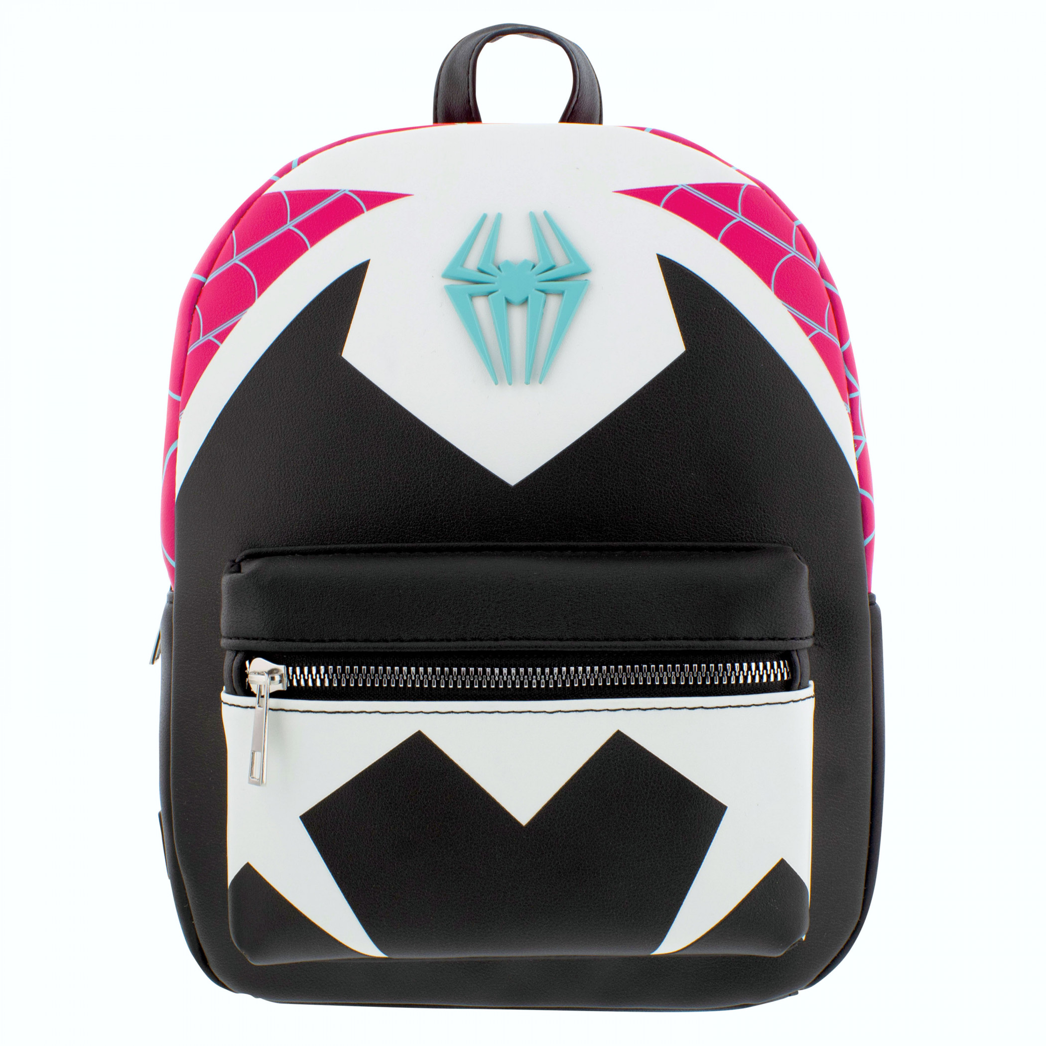 ghost spider mini backpack Spider-Gwen Mini Cosplay Backpack with Anodized Metal Badge