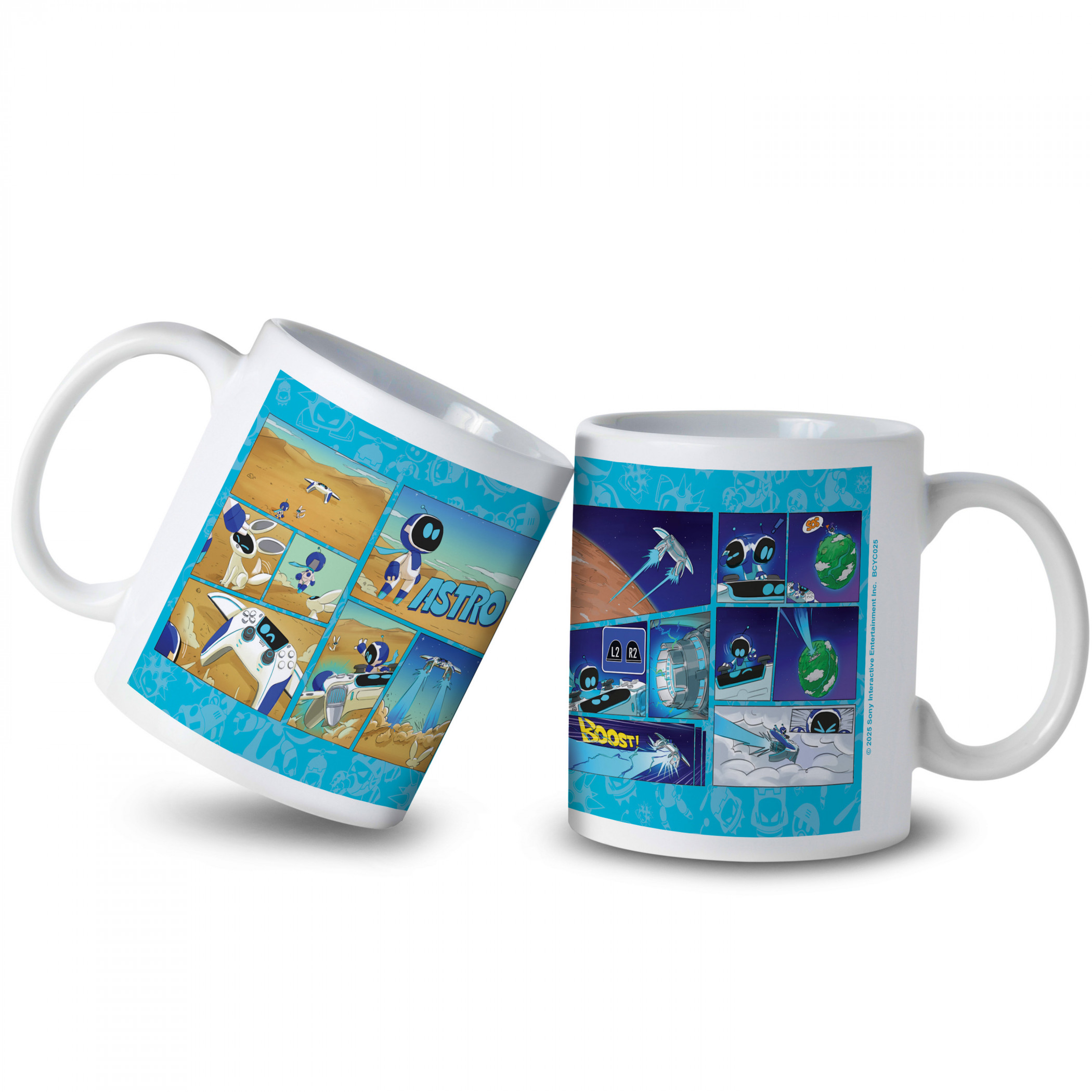Playstation Astro Bot Comic Strip 11 oz. Ceramic Mug - SuperHeroStuff