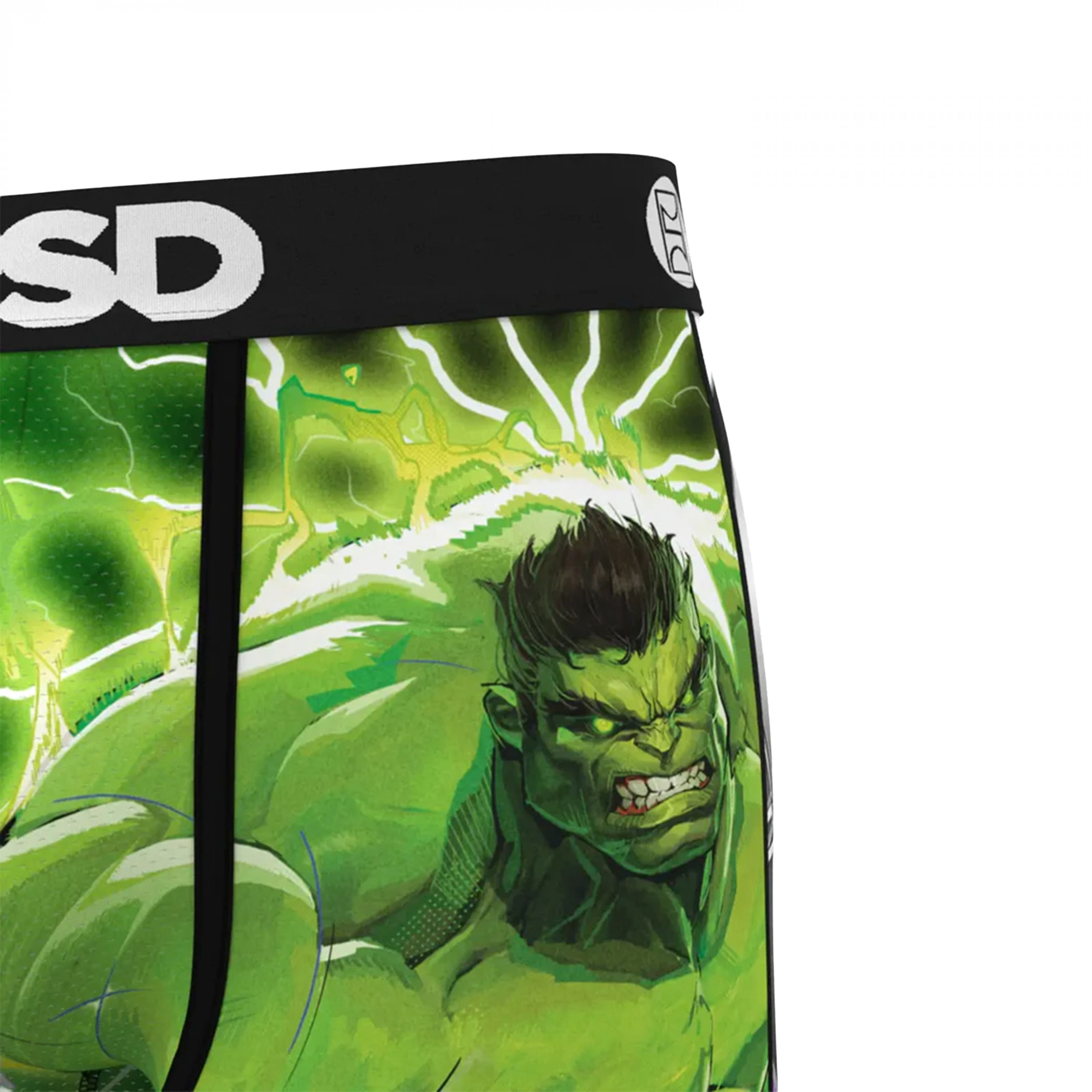 Incredible Hulk Silver PSD Boxer Briefs - SuperHeroStuff