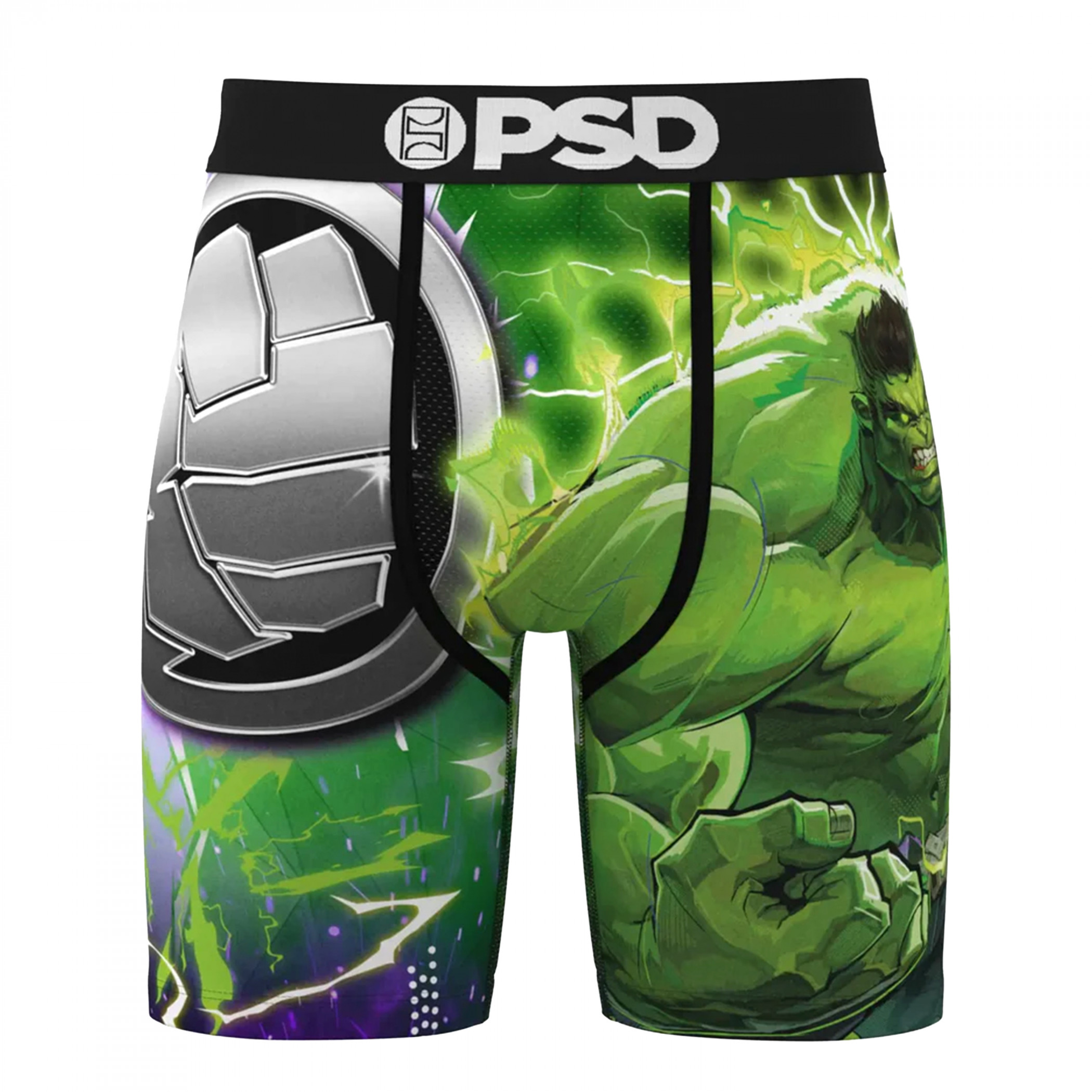 Incredible Hulk Silver PSD Boxer Briefs - SuperHeroStuff