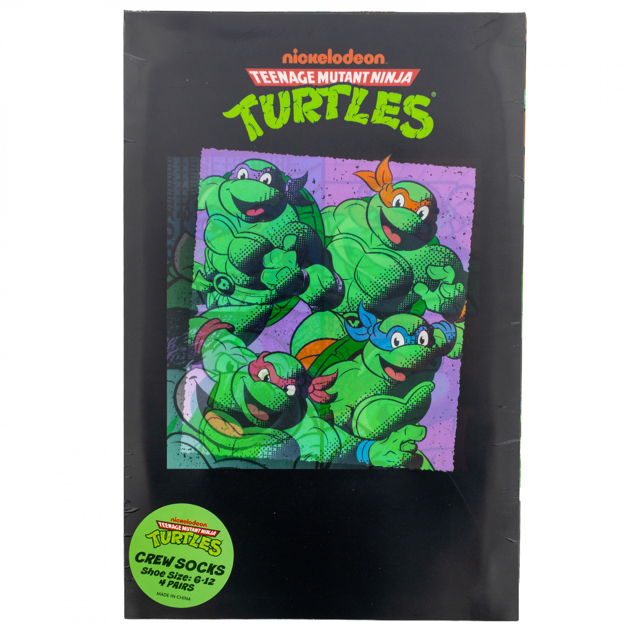 Teenage Mutant Ninja Turtles 4-Pair Crew Socks Lenticular Box Set