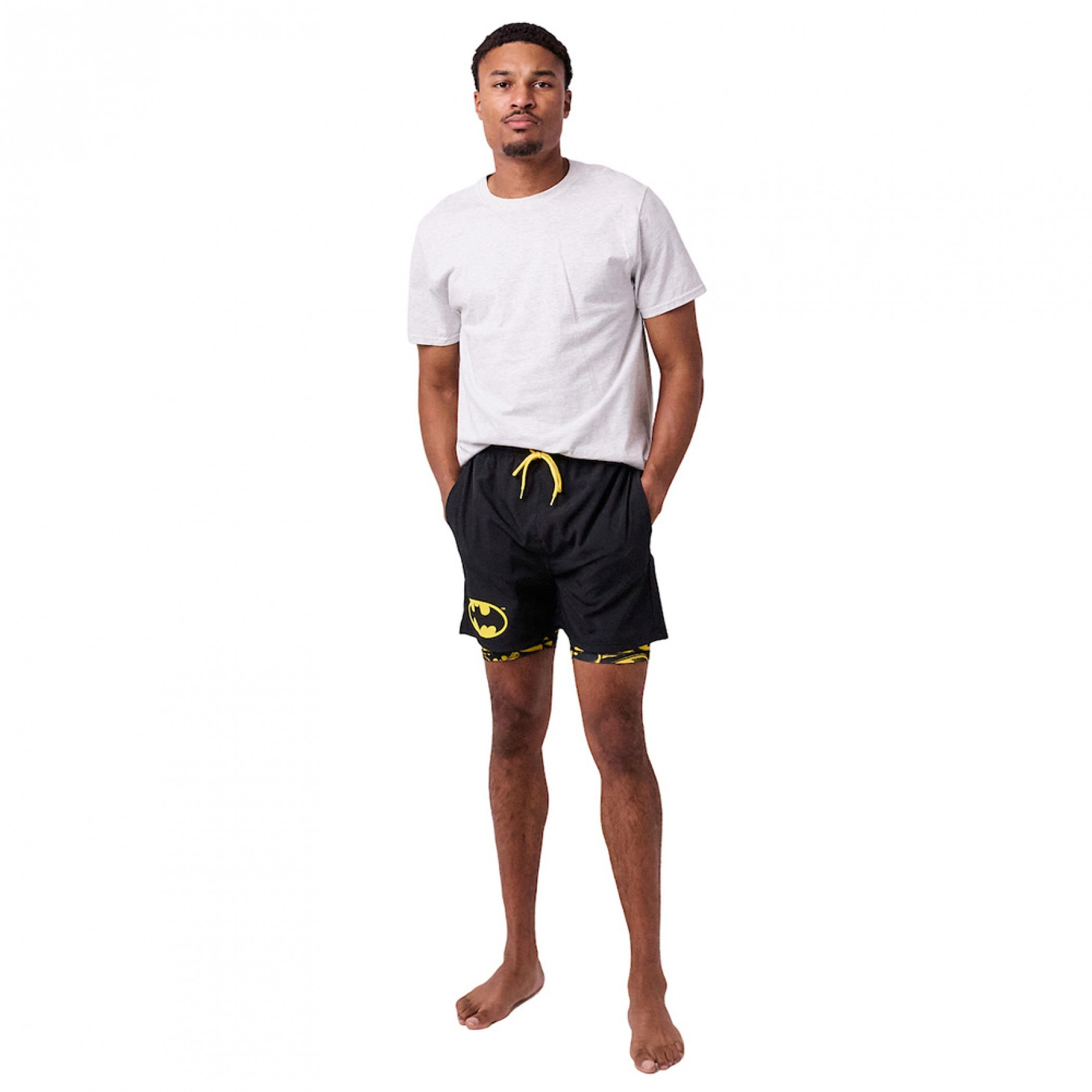 Batman Active Shorts with Printed Liner - SuperHeroStuff