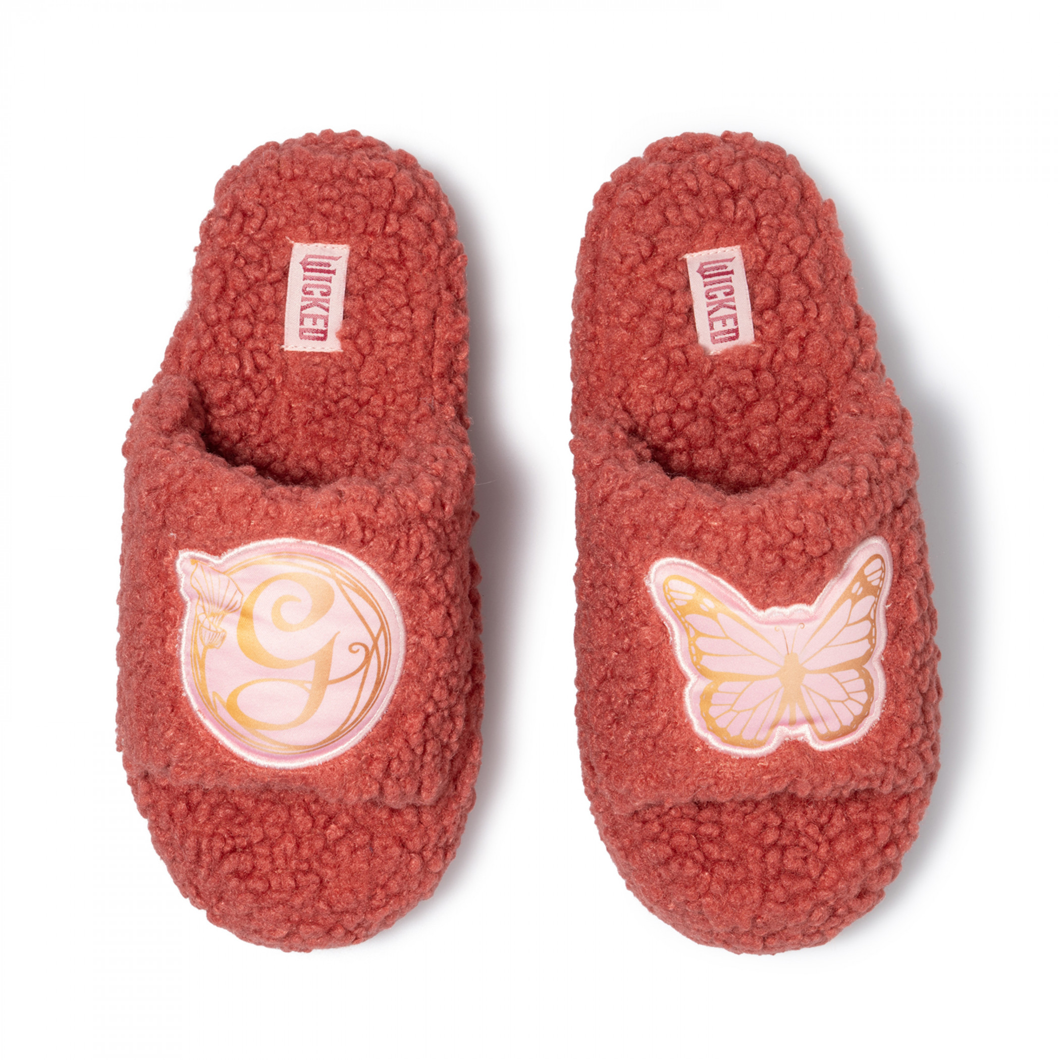 ？*様 【Vallée lys】WICKED/Glinda’s Nonette Wicked Glinda Women's Fuzzy Fleece Slippers - SuperHeroStuff