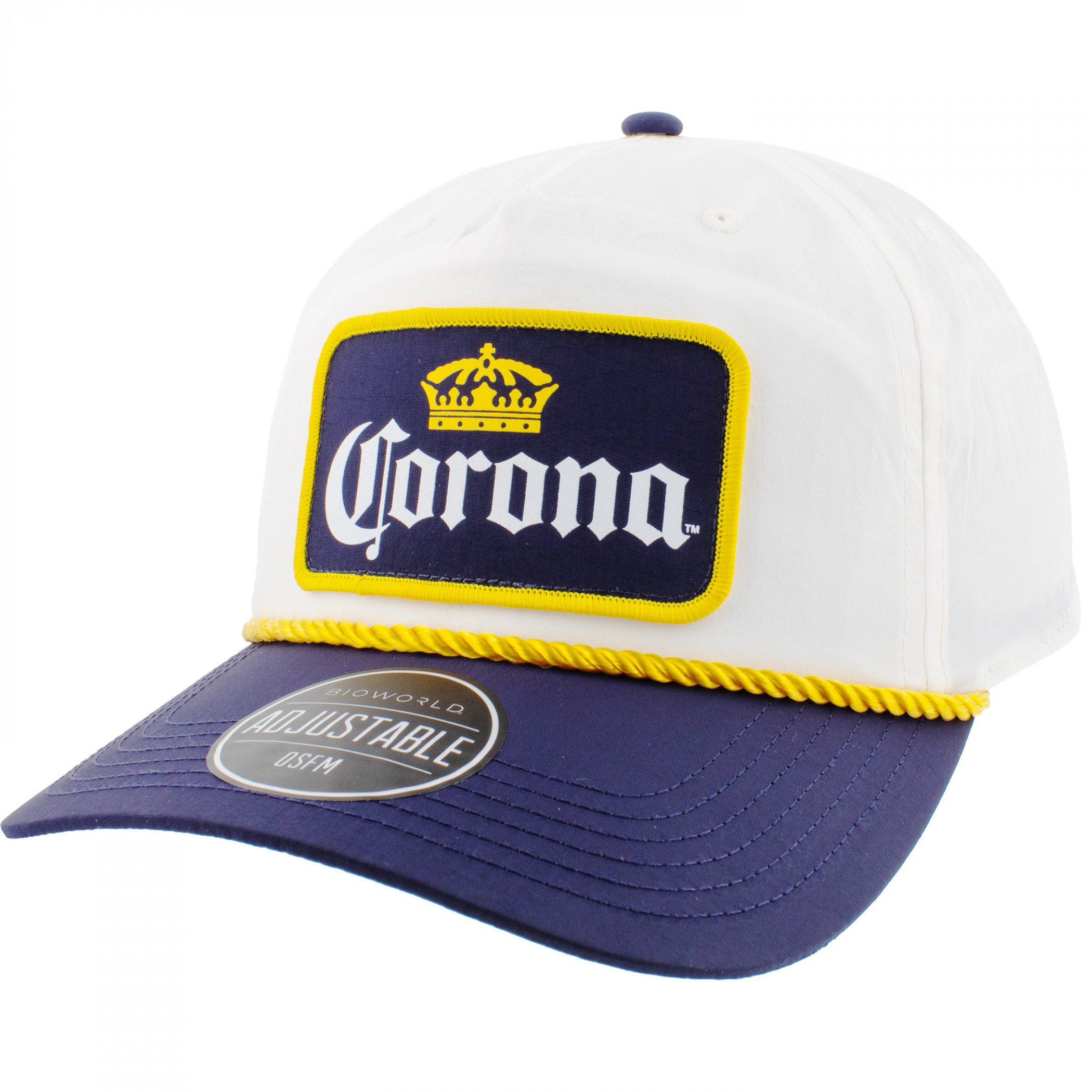Corona Extra Logo Adjustable Snapback White Hat - WearYourBeer