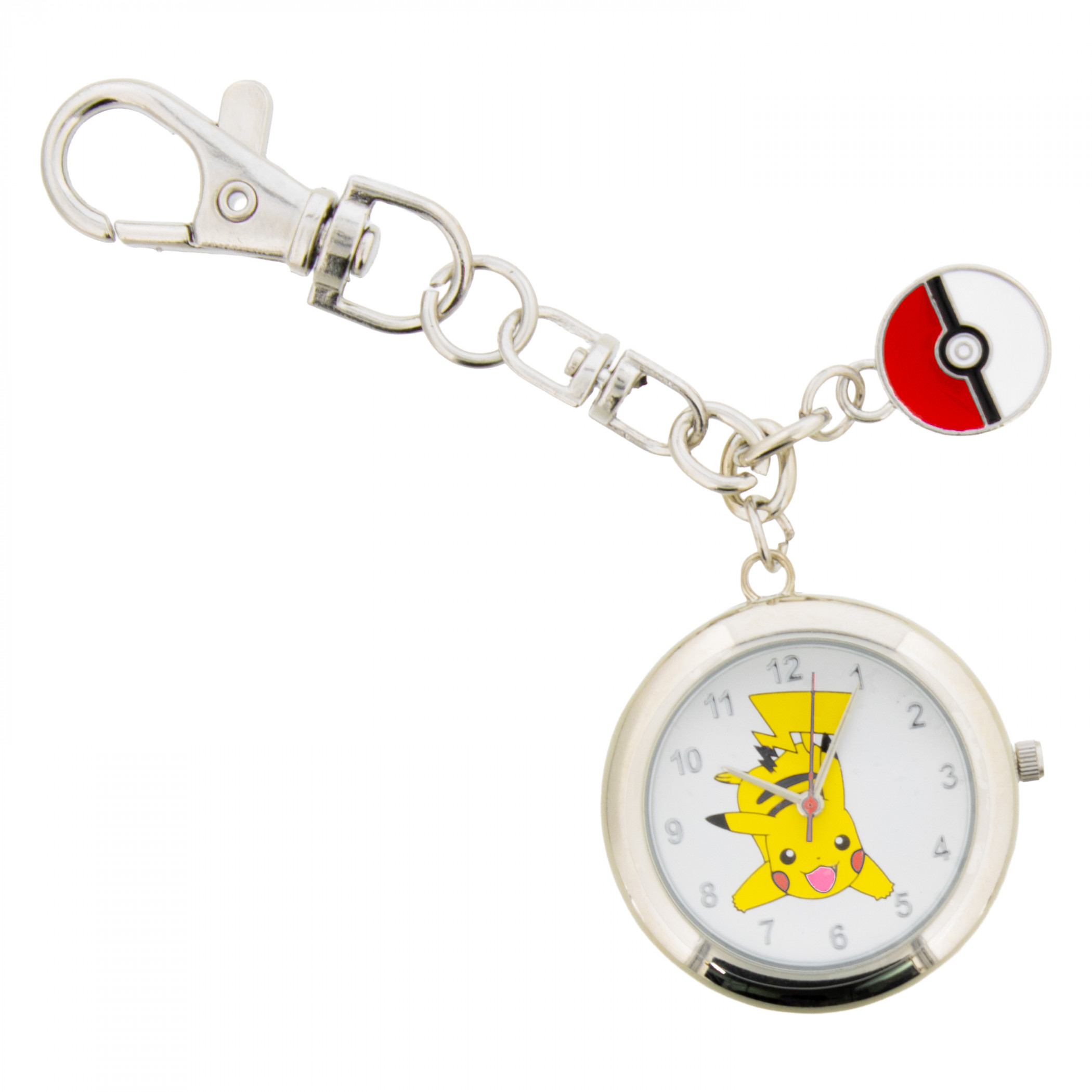 Pokemon Pikachu Analog Bag Charm Pocket Watch - SuperHeroStuff