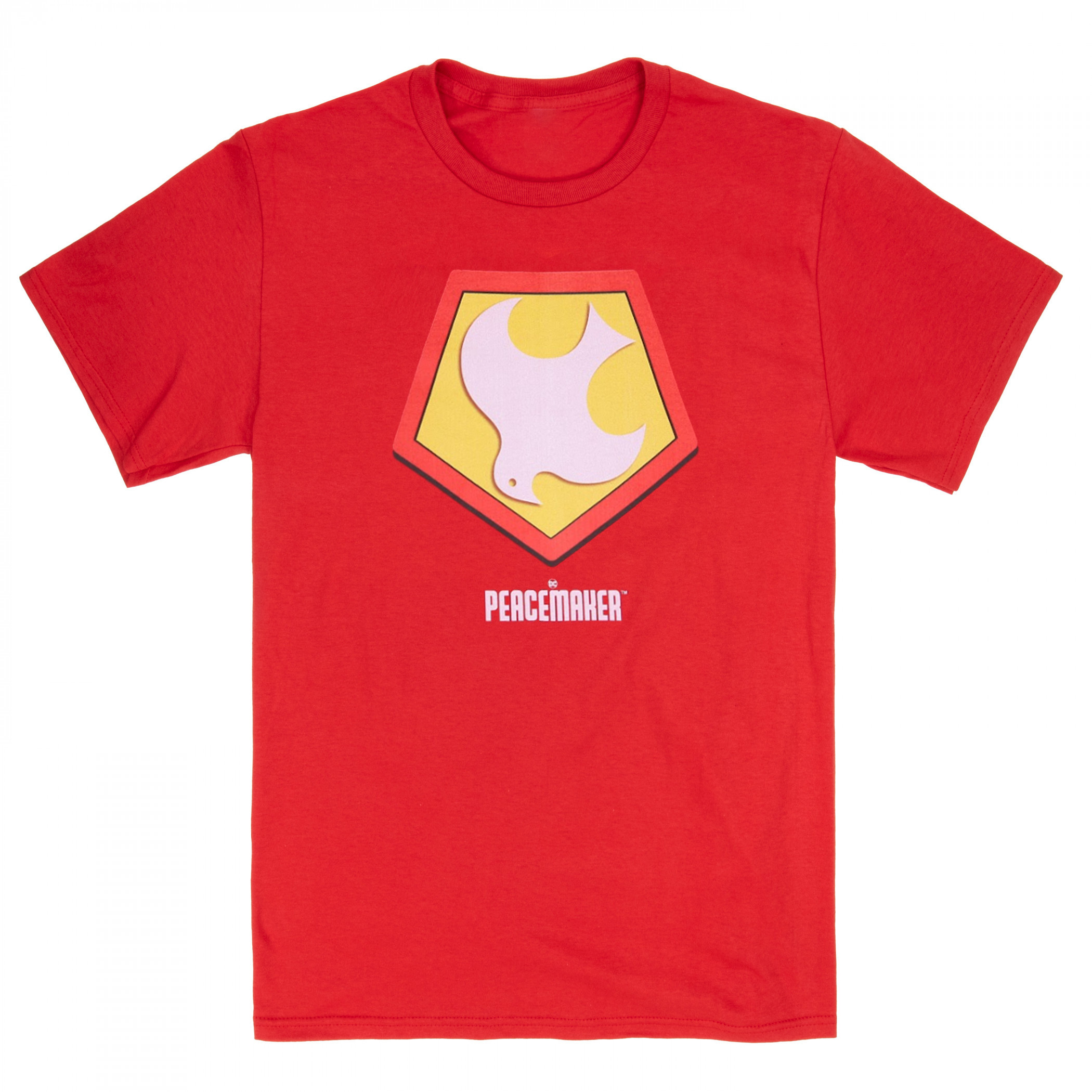 Peacemaker Logo Red Colorway T-Shirt - SuperHeroStuff