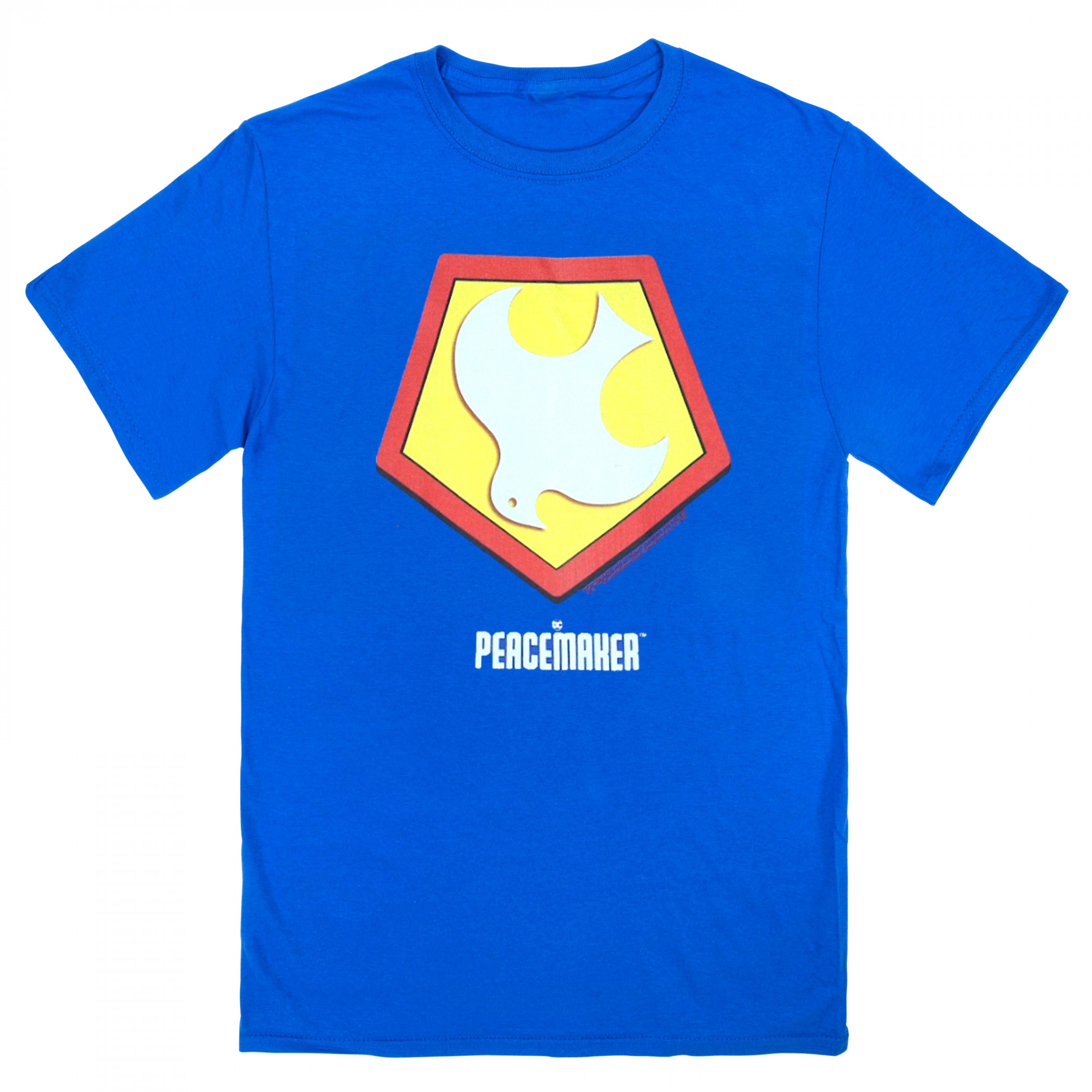 Peacemaker Logo Blue Colorway T-Shirt - SuperHeroStuff