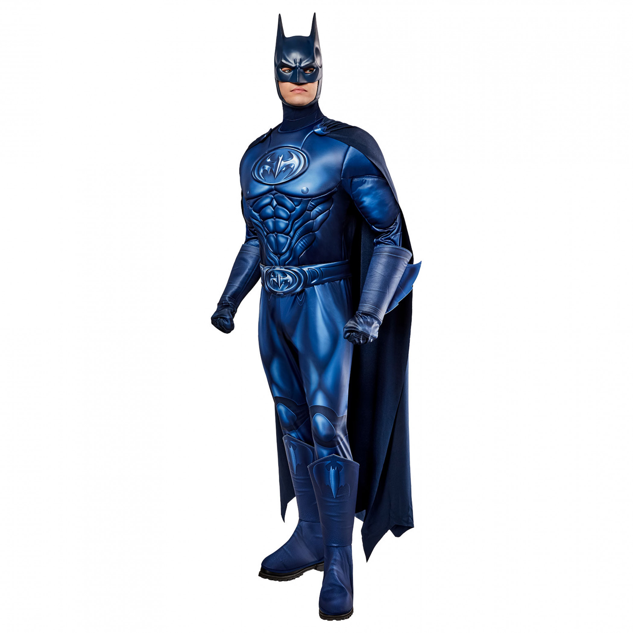 Batman Blue Deluxe Adult Costume with Cape - SuperHeroStuff