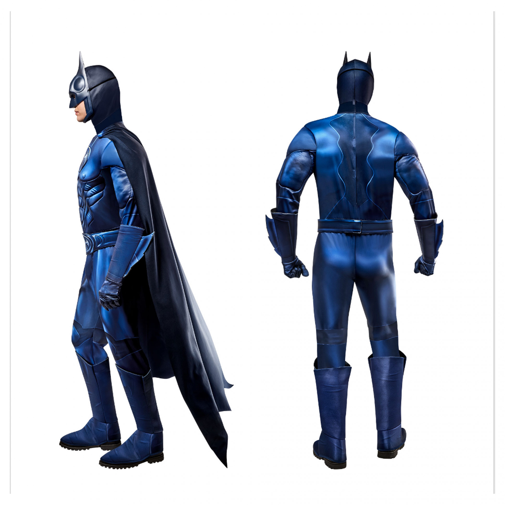 Batman Blue Deluxe Adult Costume with Cape - SuperHeroStuff
