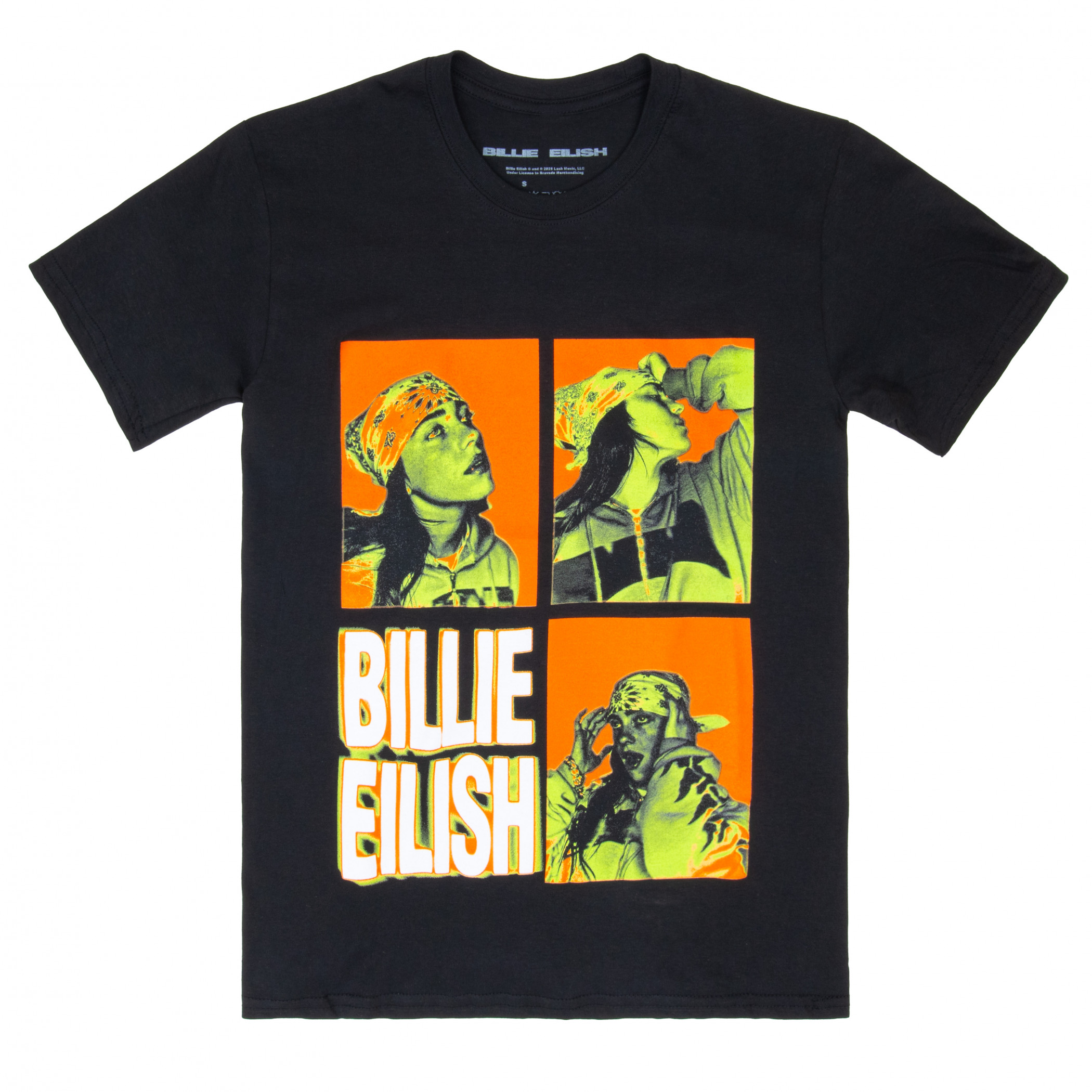 ビリーアイリッシュ　Billie Eilish 2025 Tシャツ Billie Eilish 3-Photo and Logo T-Shirt - WearYourBeer