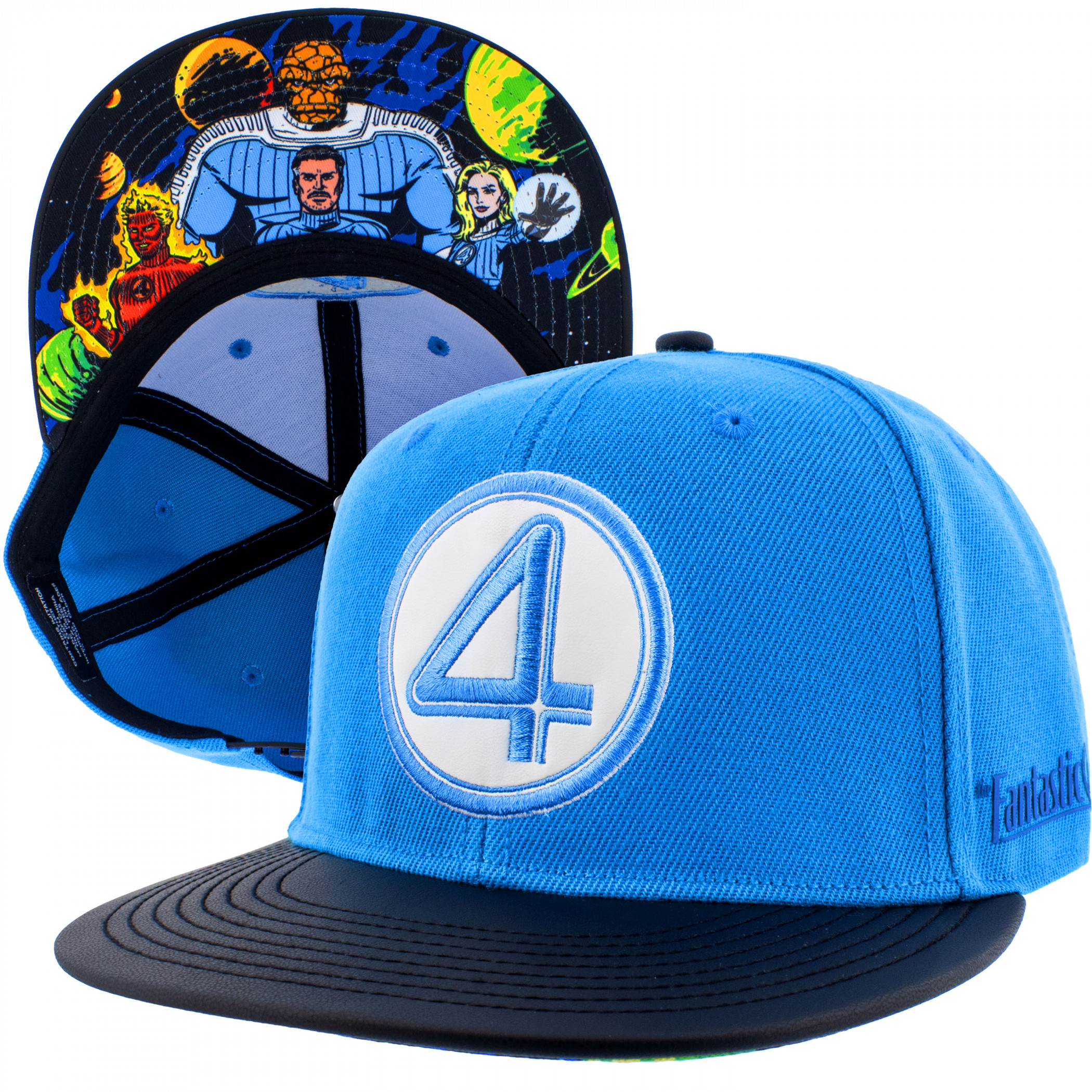Fantastic 4 Underbrim Art Adjustable Hat - SuperHeroStuff Fantastic 4 Underbrim Art Adjustable Hat - SuperHeroStuff