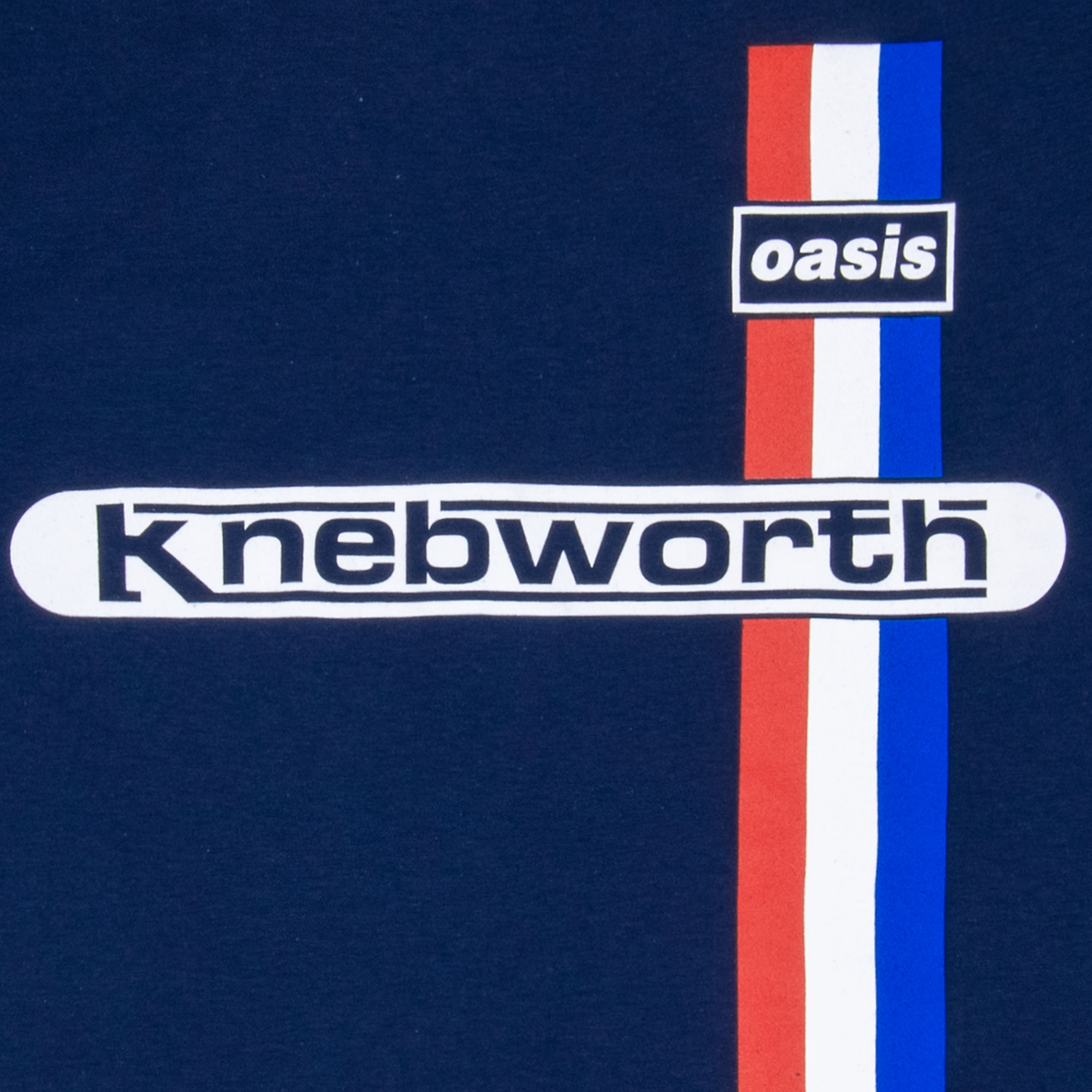 Oasis Knebworth Vatical Stripe T-Shirt - WearYourBeer