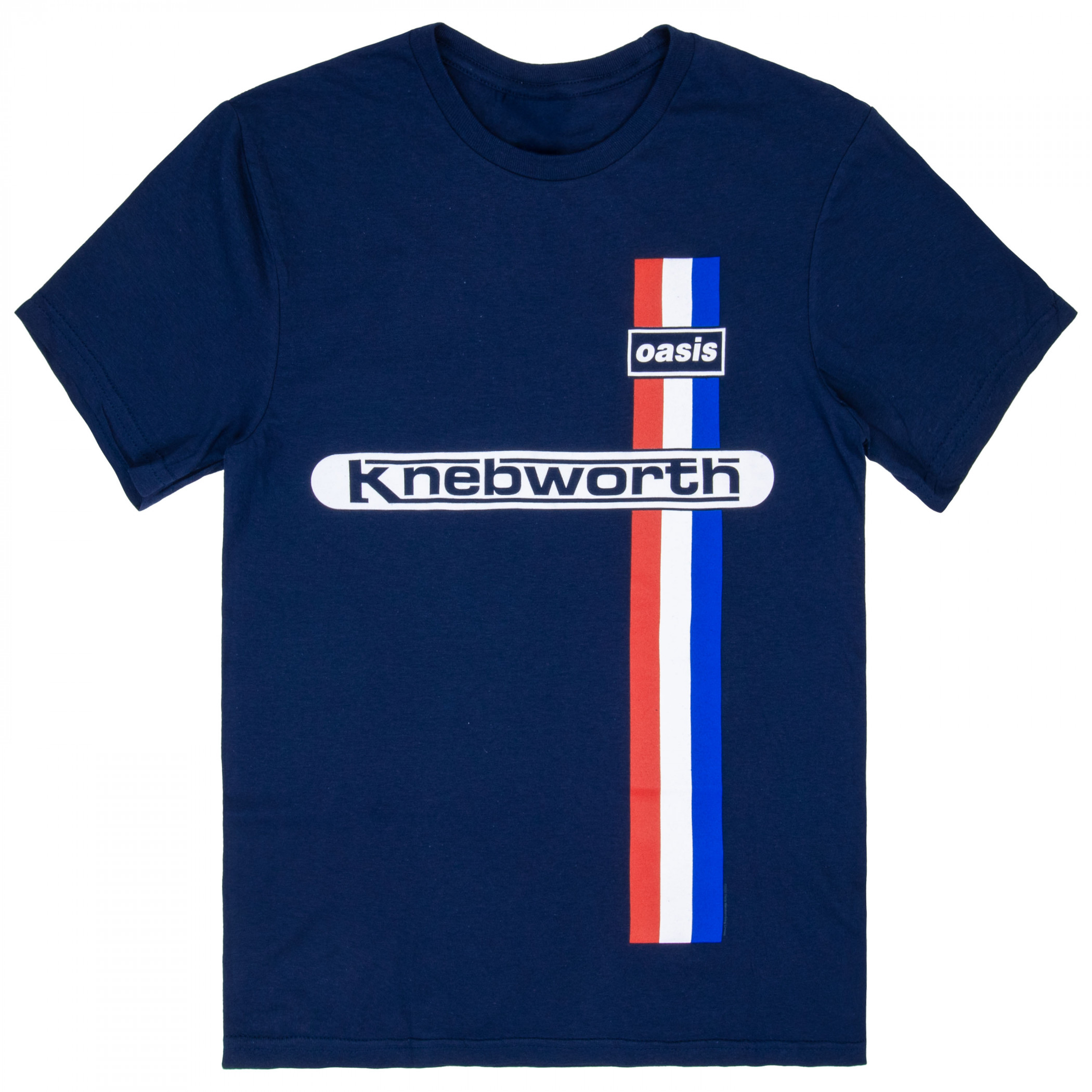 Oasis Knebworth Vatical Stripe T-Shirt - WearYourBeer