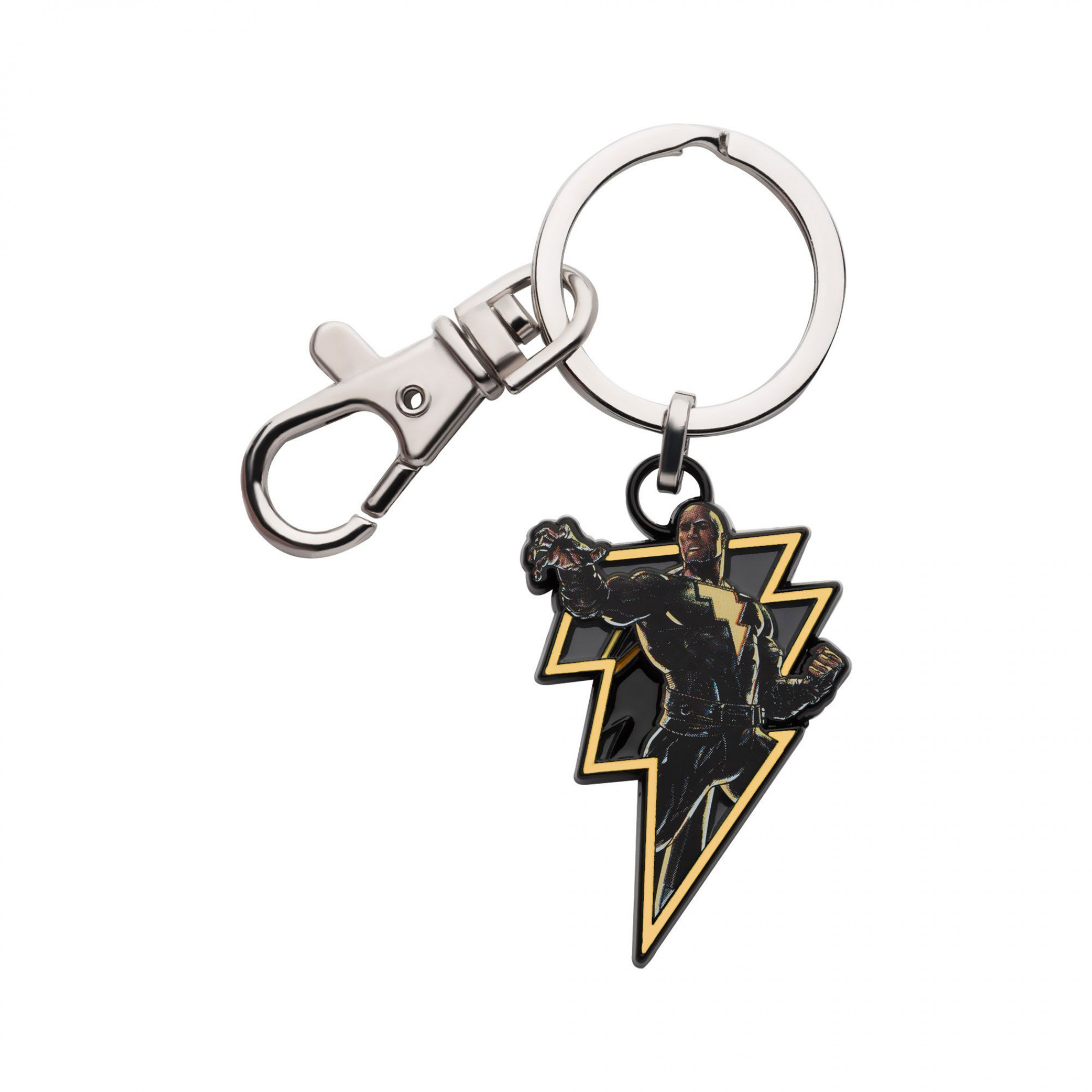 Black Adam Lightning Logo Keychain