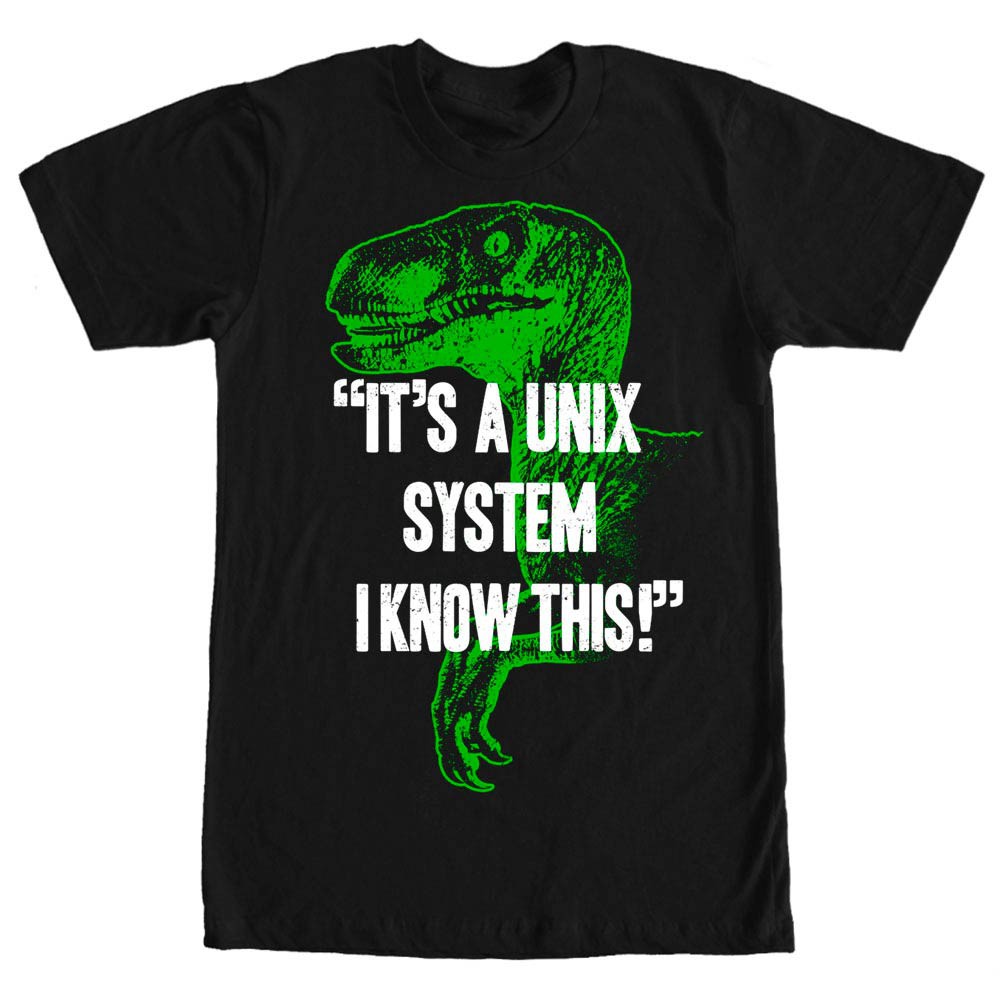 Jurassic Park I Know This Black T-Shirt