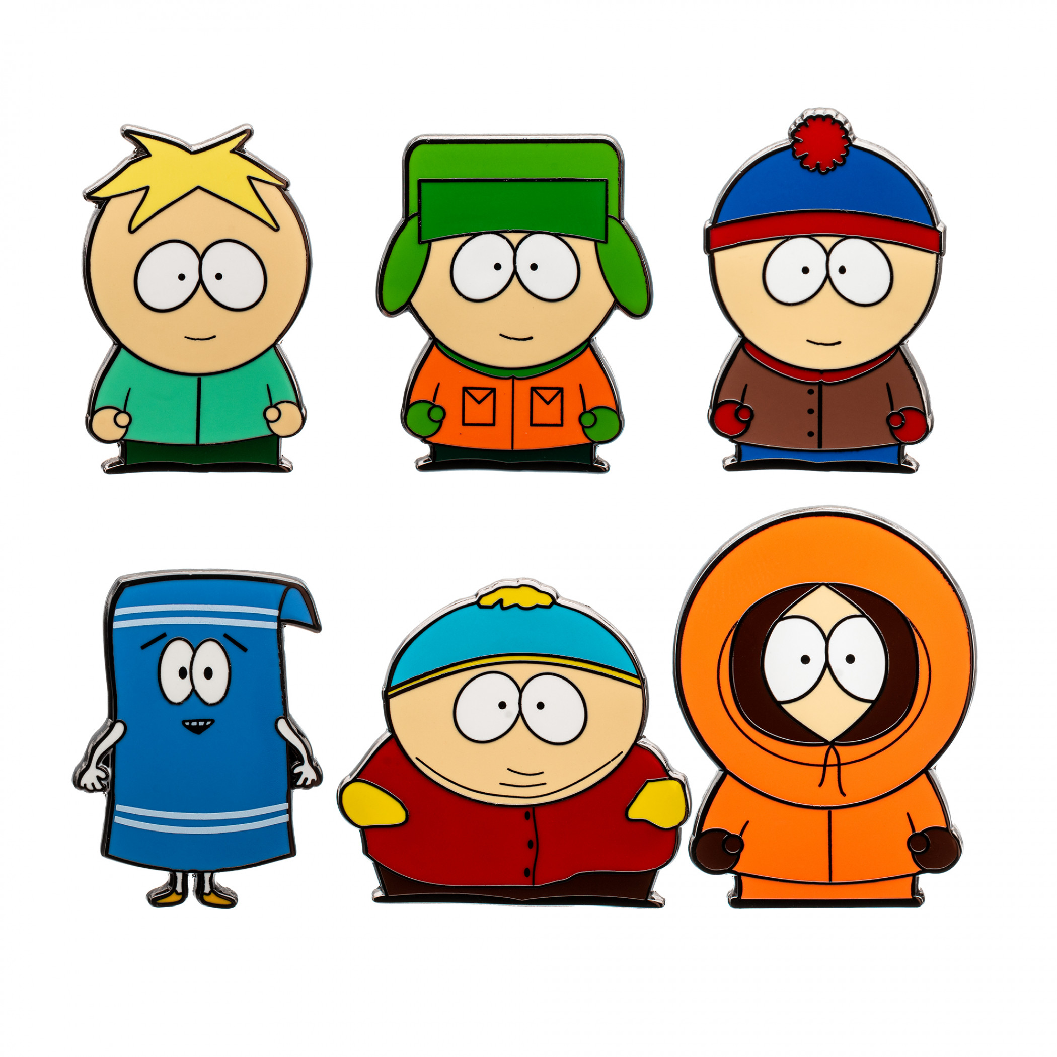 South Park Character Enamel Pins 6-Pack - SuperHeroStuff