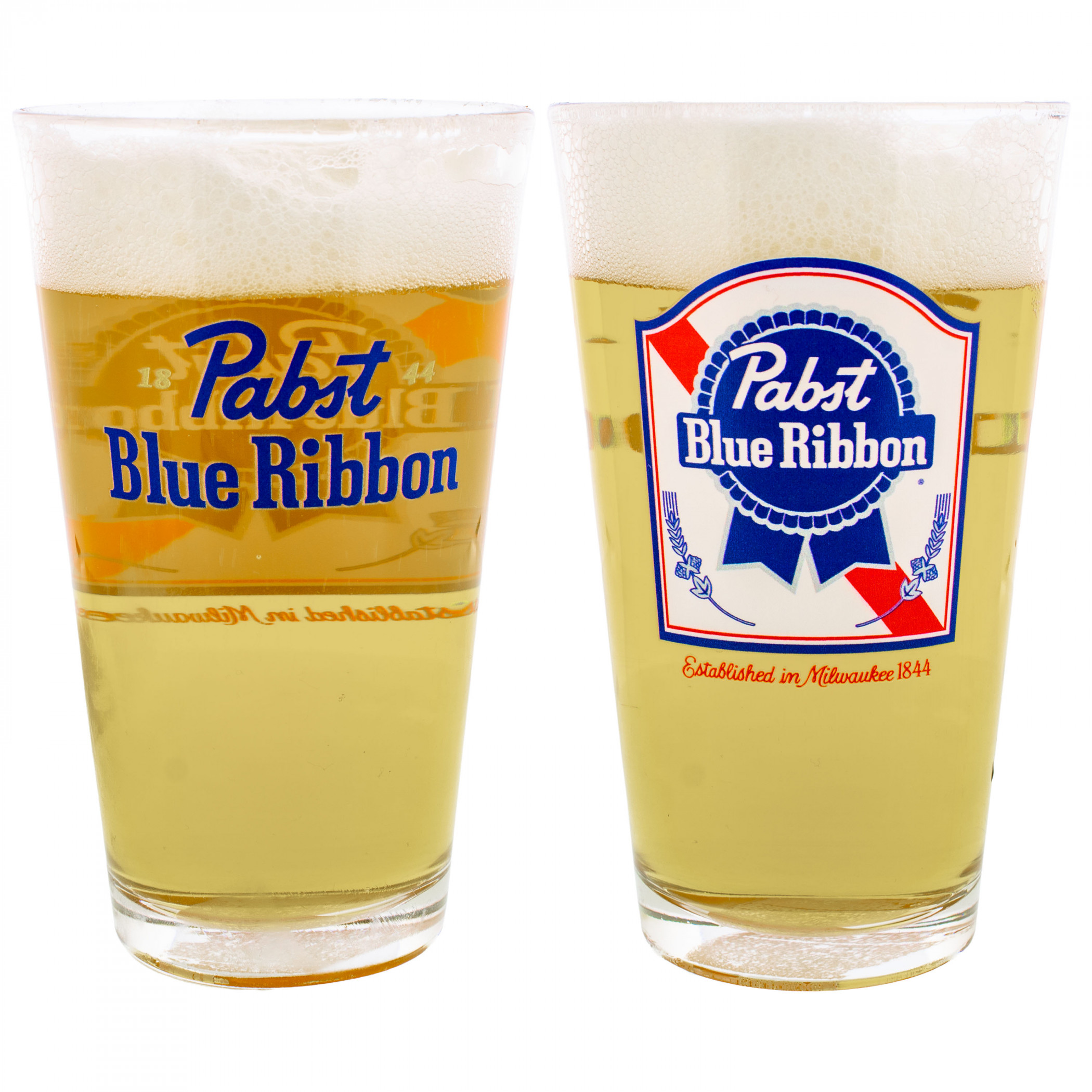 Pabst Blue Ribbon Classic Logo Pint Glass - WearYourBeer