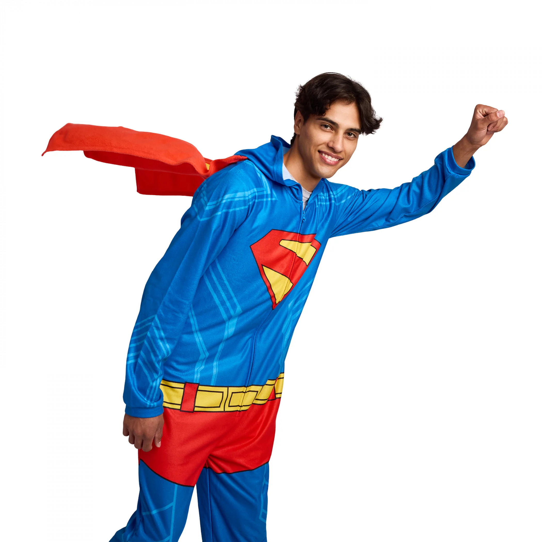 Superman Legacy Hooded Adult Union Suit - SuperHeroStuff