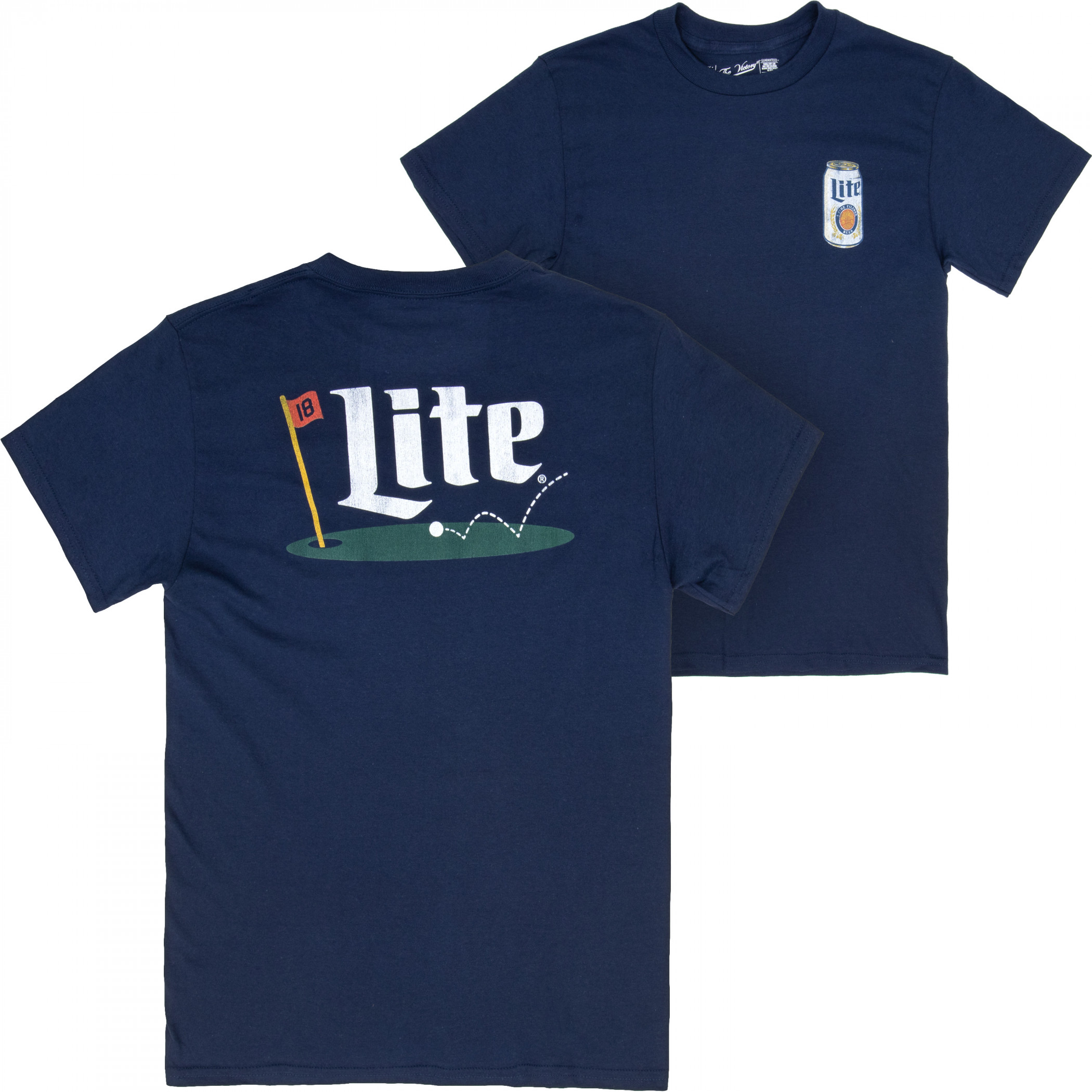Miller Lite Putting Green Front and Back Print T-Shirt - WearYourBeer