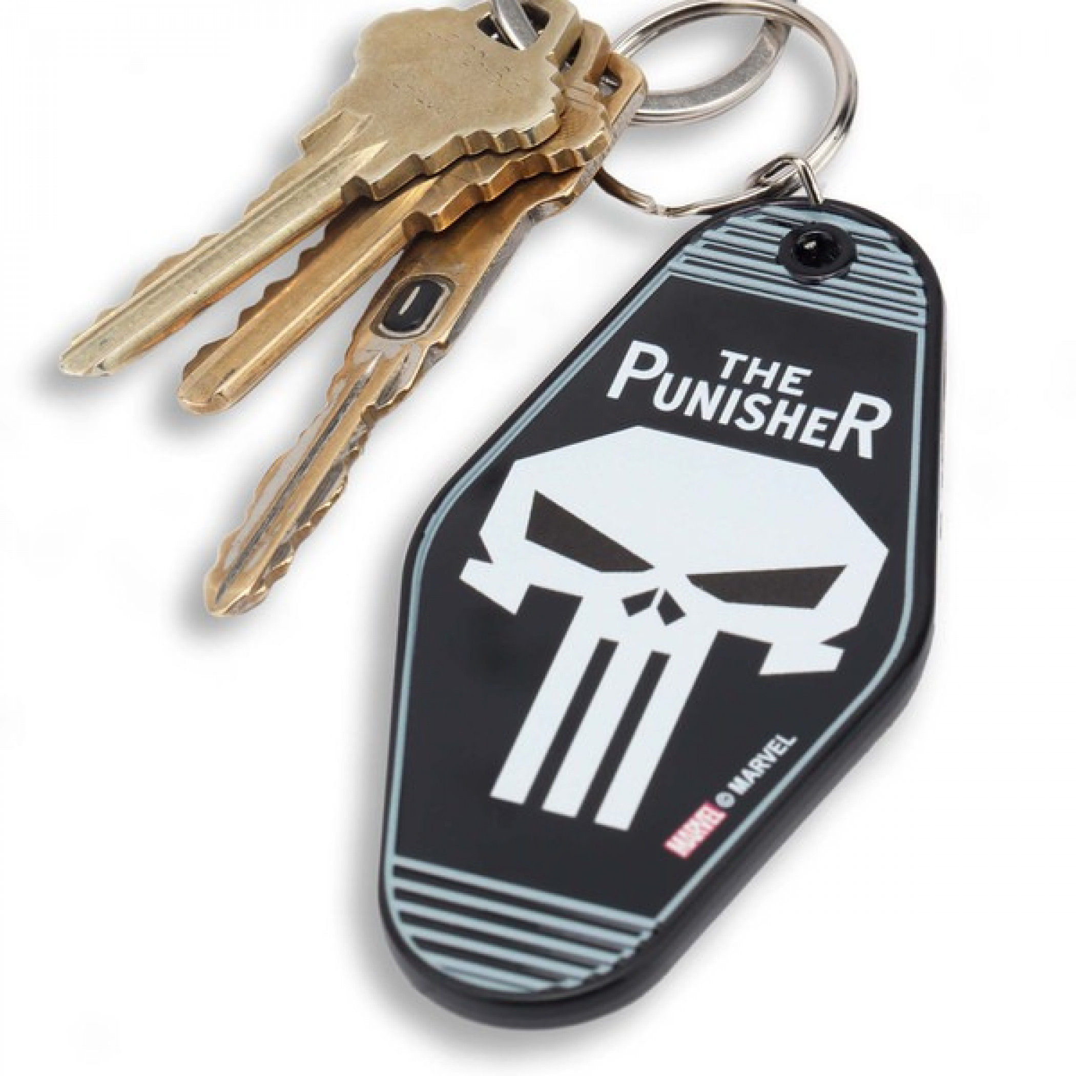 The Punisher Skull Logo Diamond Keychain