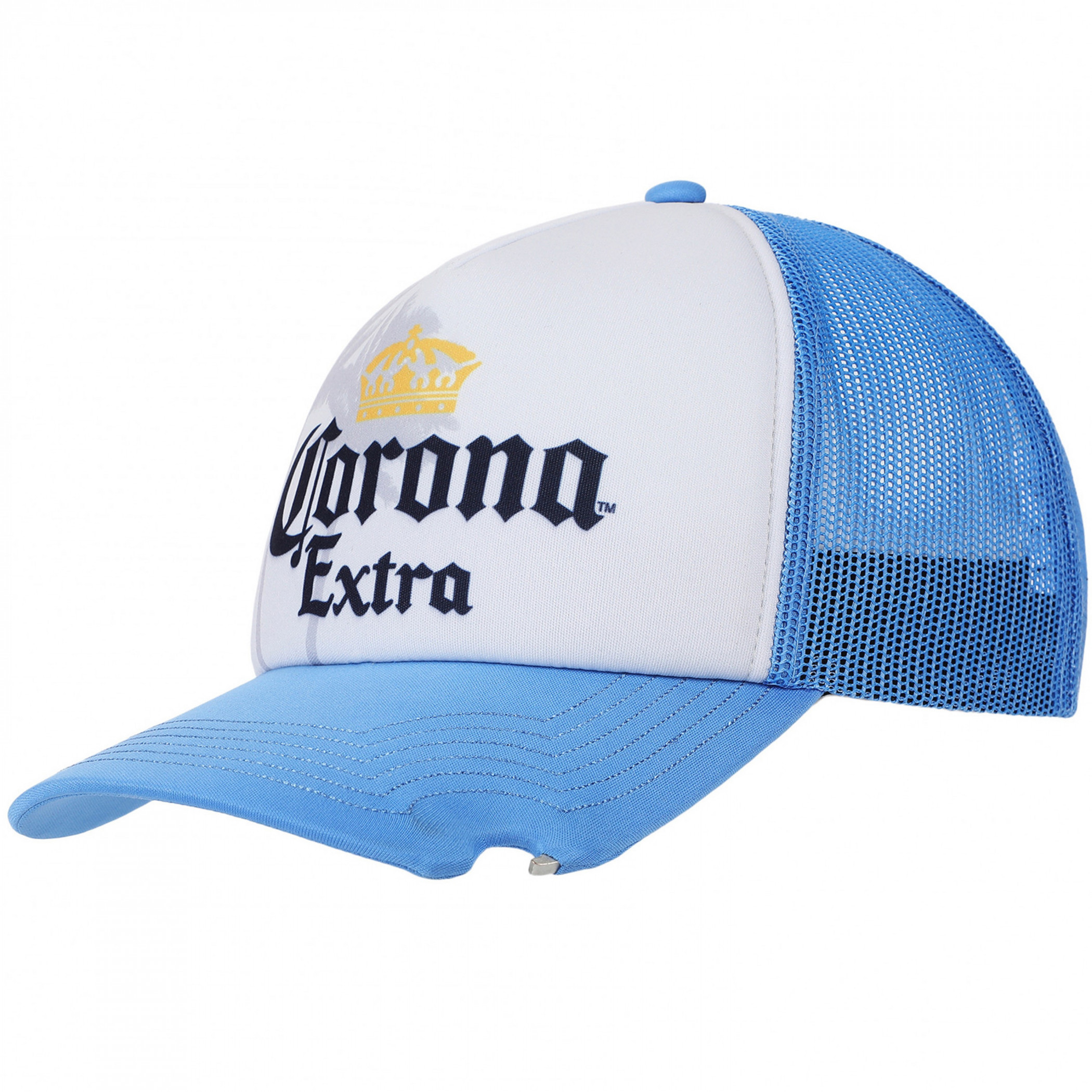 Corona Extra Beachy Trucker Hat with Bottle Opener - WearYourBeer