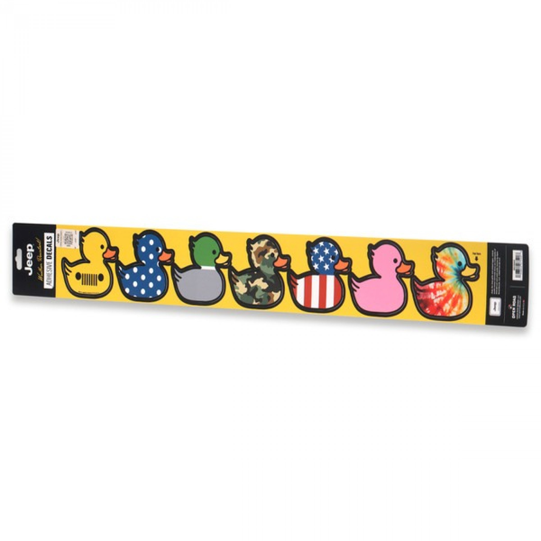 Jeep Patterned Rubber Ducks Adhesive Decal