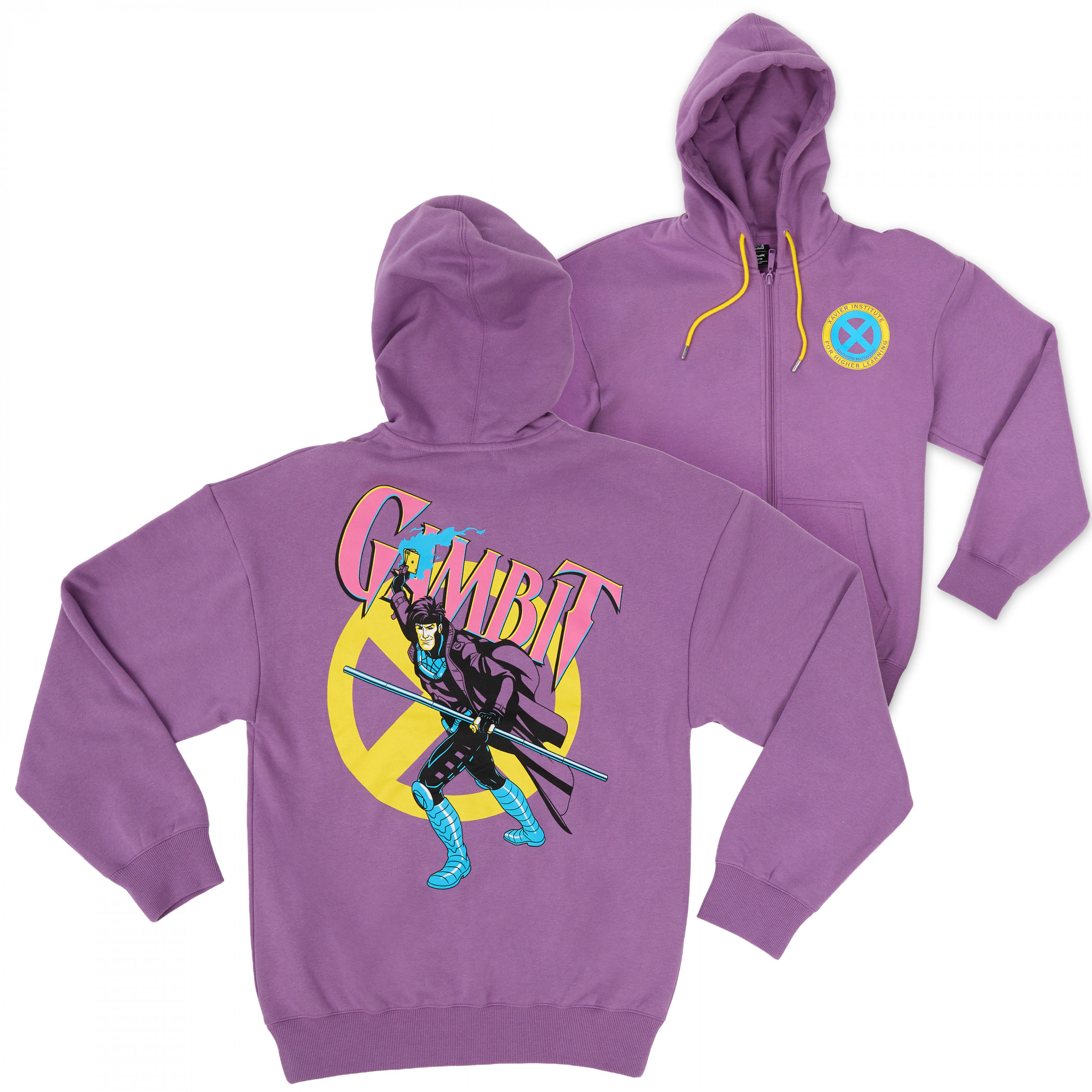 X-Men Gambit Front and Back Print Hoodie - SuperHeroStuff