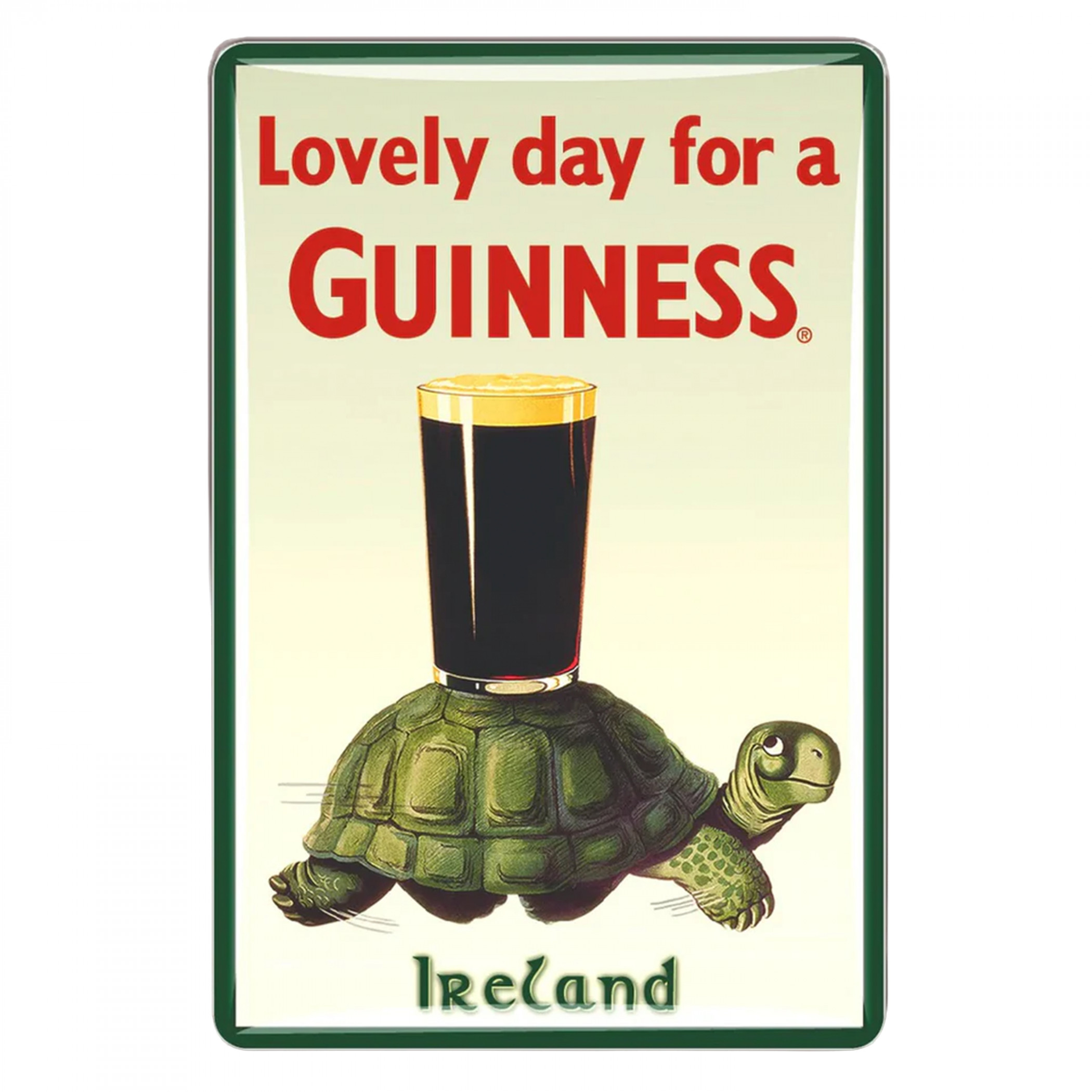 Sottobicchiere Guinness Nostalgico con Etichetta Retrò e Frase