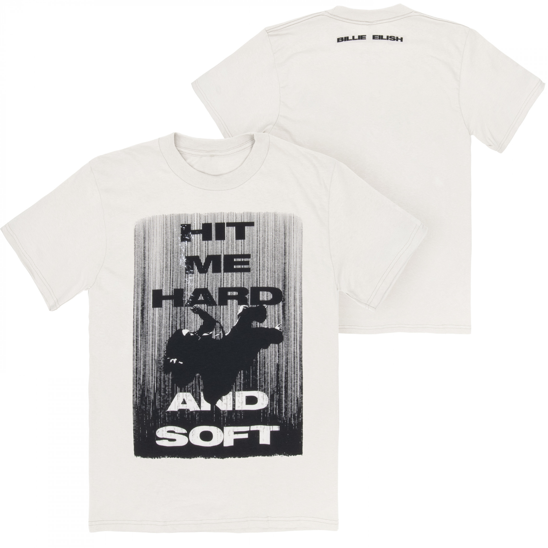 Billie Eilish Hit Me Hard and Soft Front and Back Print White T