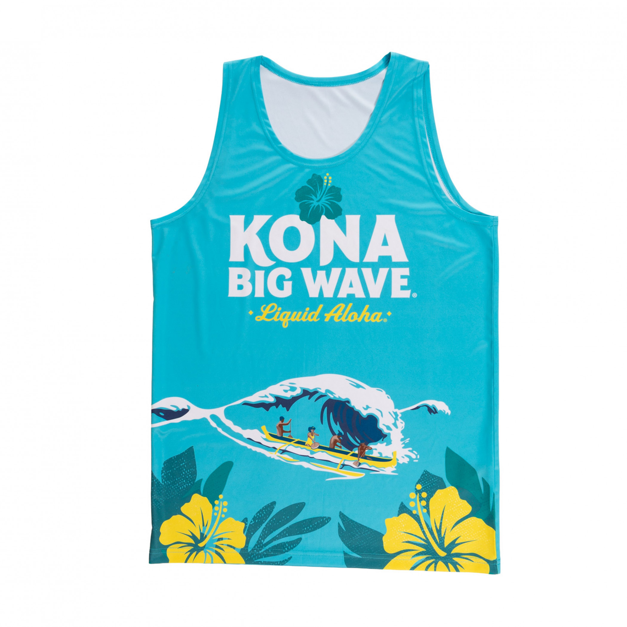 Kona Big Wave Label Art Men's Tank Top - WearYourBeer