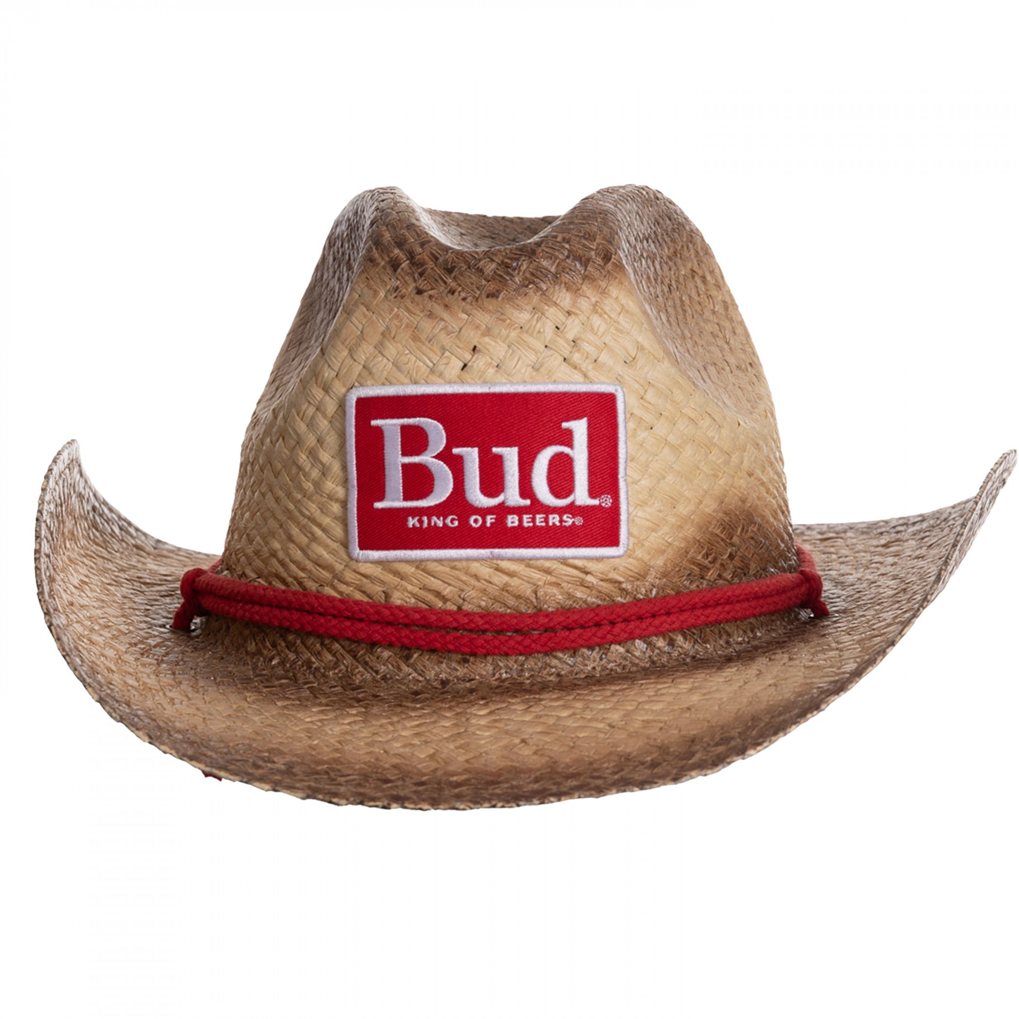 Budweiser Big Red BUD Patch Cowboy Rope Hat - WearYourBeer
