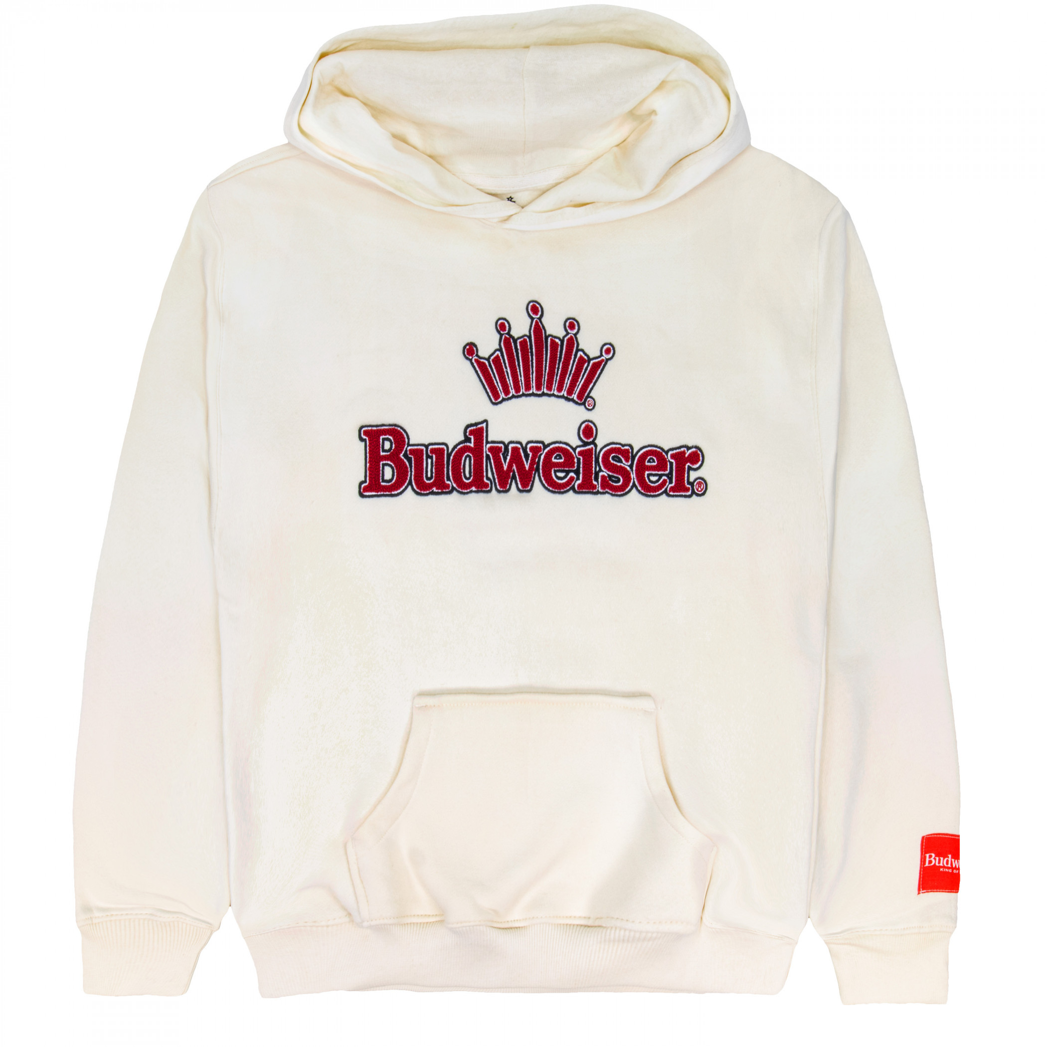 Budweiser Crown Logo Fleece Pull-Over Hoodie - WearYourBeer